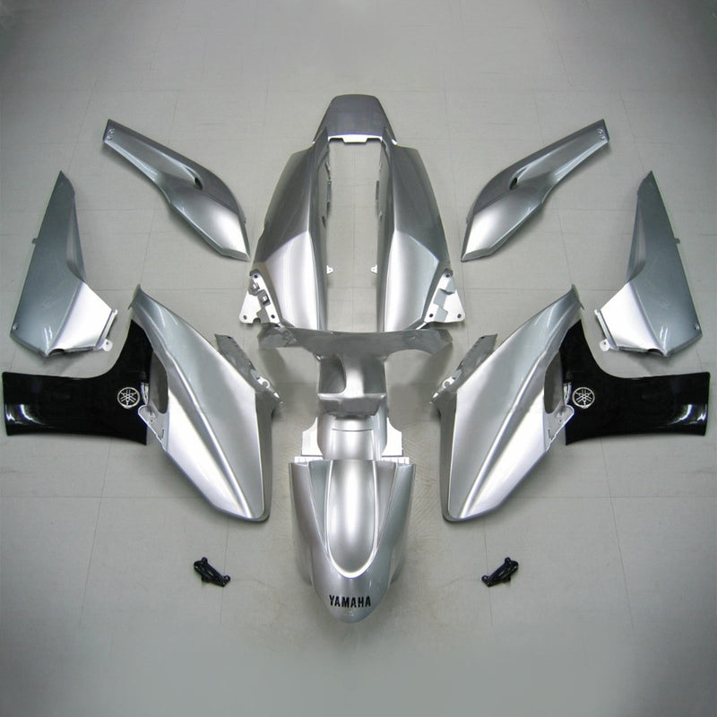 Amotopart Yamaha 2008-2012 T-Max XP500 Sliver Black Fairing Kit