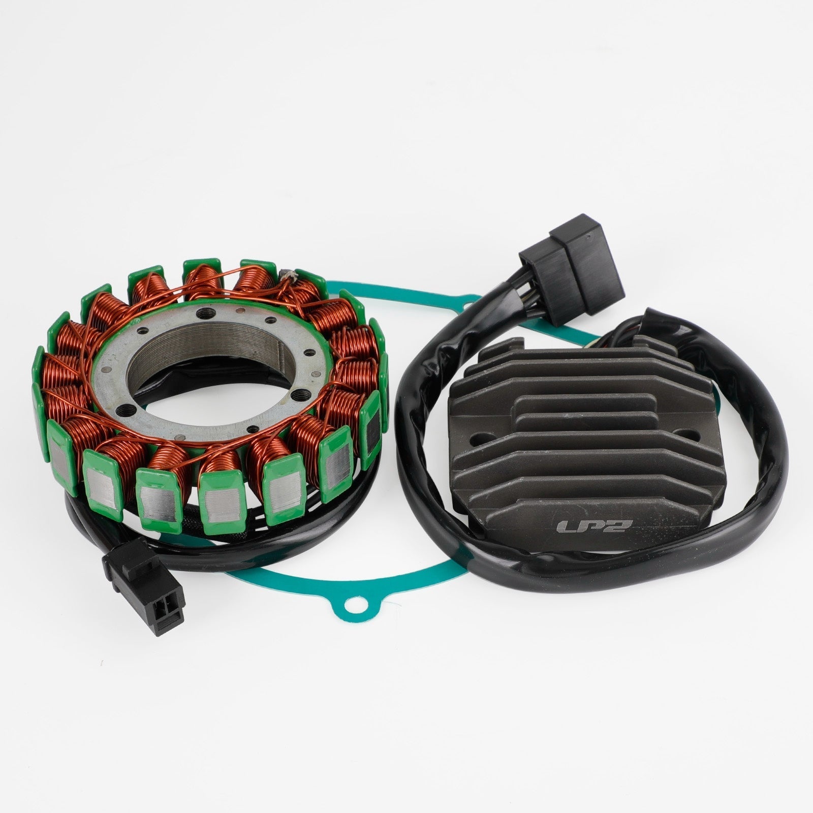 Magneto Stator+Voltage Gelijkrichter+Pakking Voor Kawasaki Ninja ZX6R ZX-6R 1998-1999 Fedex Express Generiek