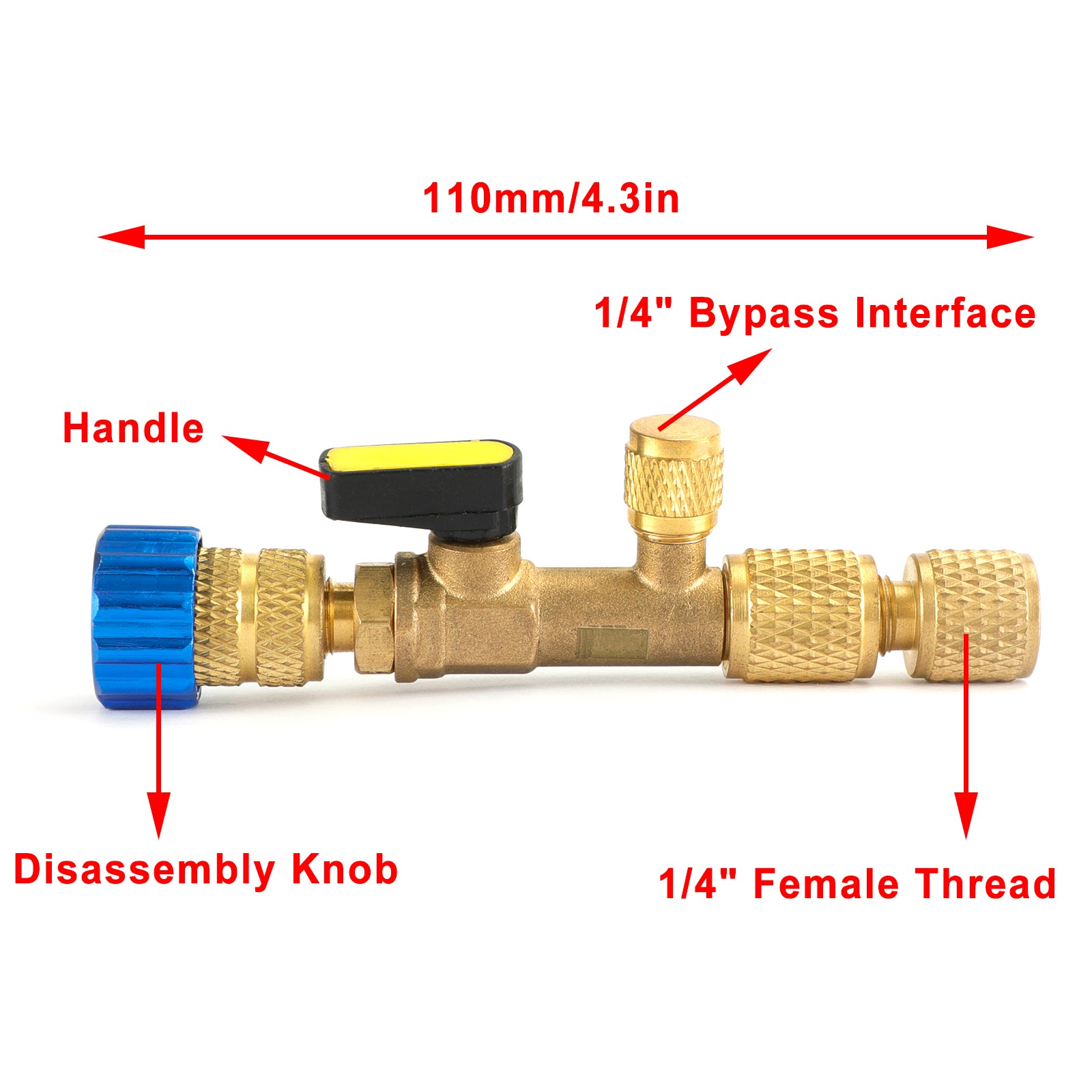 Klimaanlegg HVAC R134A R12 ventilkjerne 1/4" & 5/16" Quick Remover Installer