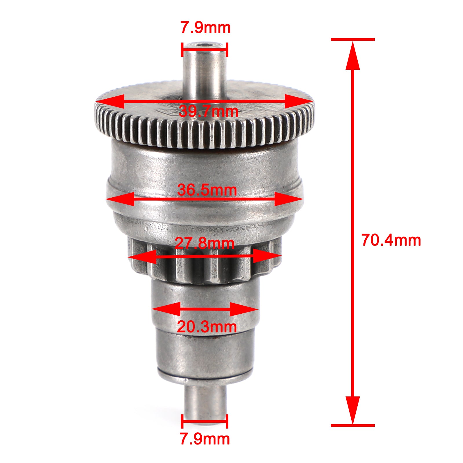 50CC 80CC Starter Drive Bendix Gear For GY6 139QMB Motors Scooters Moped ATV Generic