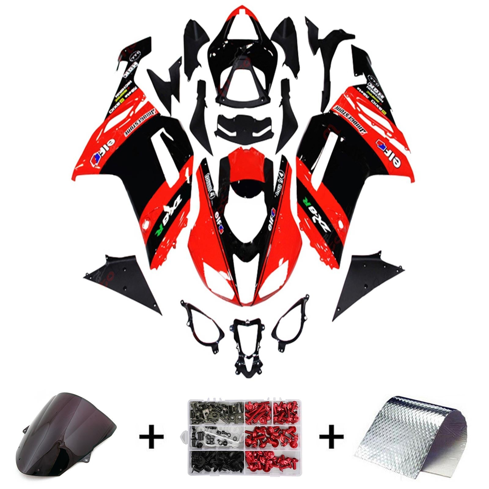 2013-2018 Kawasaki ZX6R 636 Fairing Kit Bodywork Plastic ABS