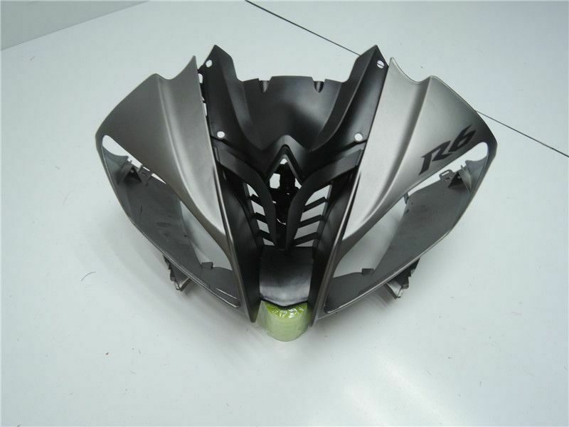 Fairing Injection Plastic Body Kit Fit For YAMAHA YZF-R6 2008-2016 Grey Black Generic