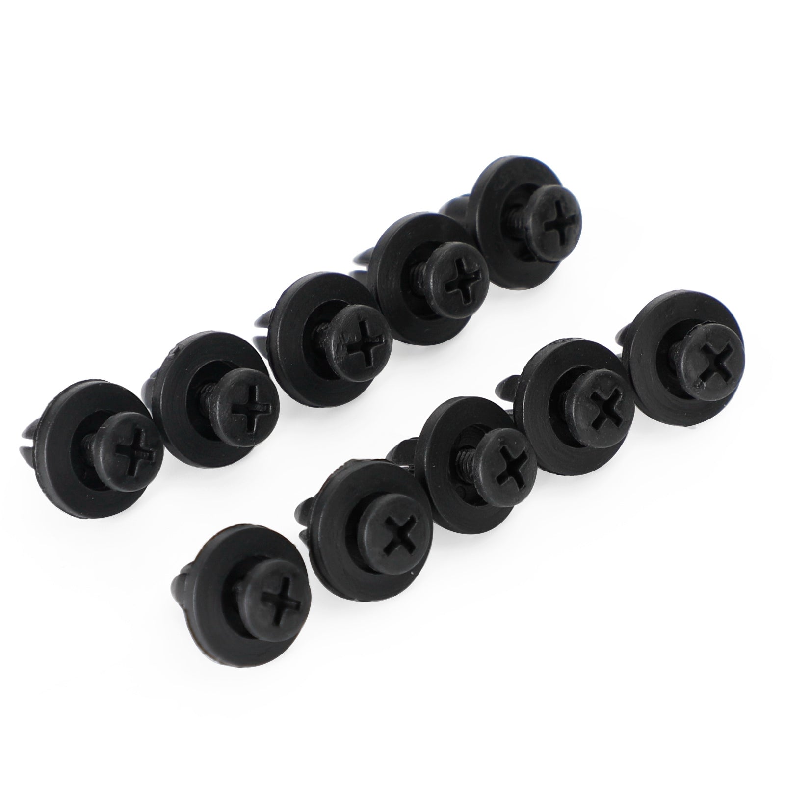 10x 6 mm kuipclipschroef klinknagels paneelbekleding voor Suzuki GSX, Burgman, V-Strom Generiek