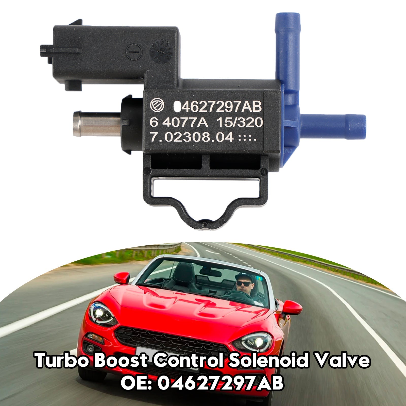 Turbo Boost Control-magneetventiel voor Fiat 500X 124 Spider 1.4L 04627297AB