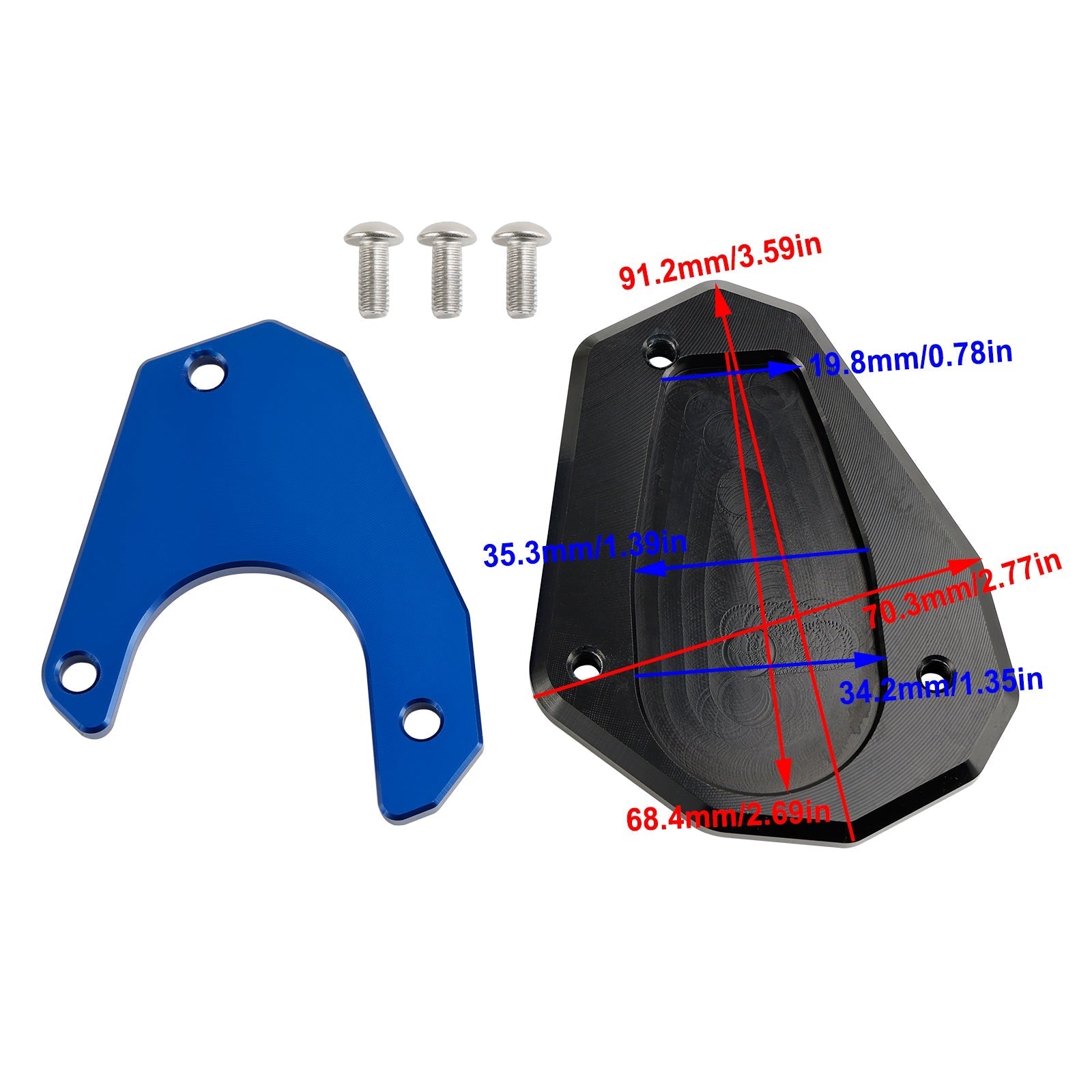 Husqvarna norden 901 2022-2023 Motorcycle Kickstand Enlarge Plate Pad