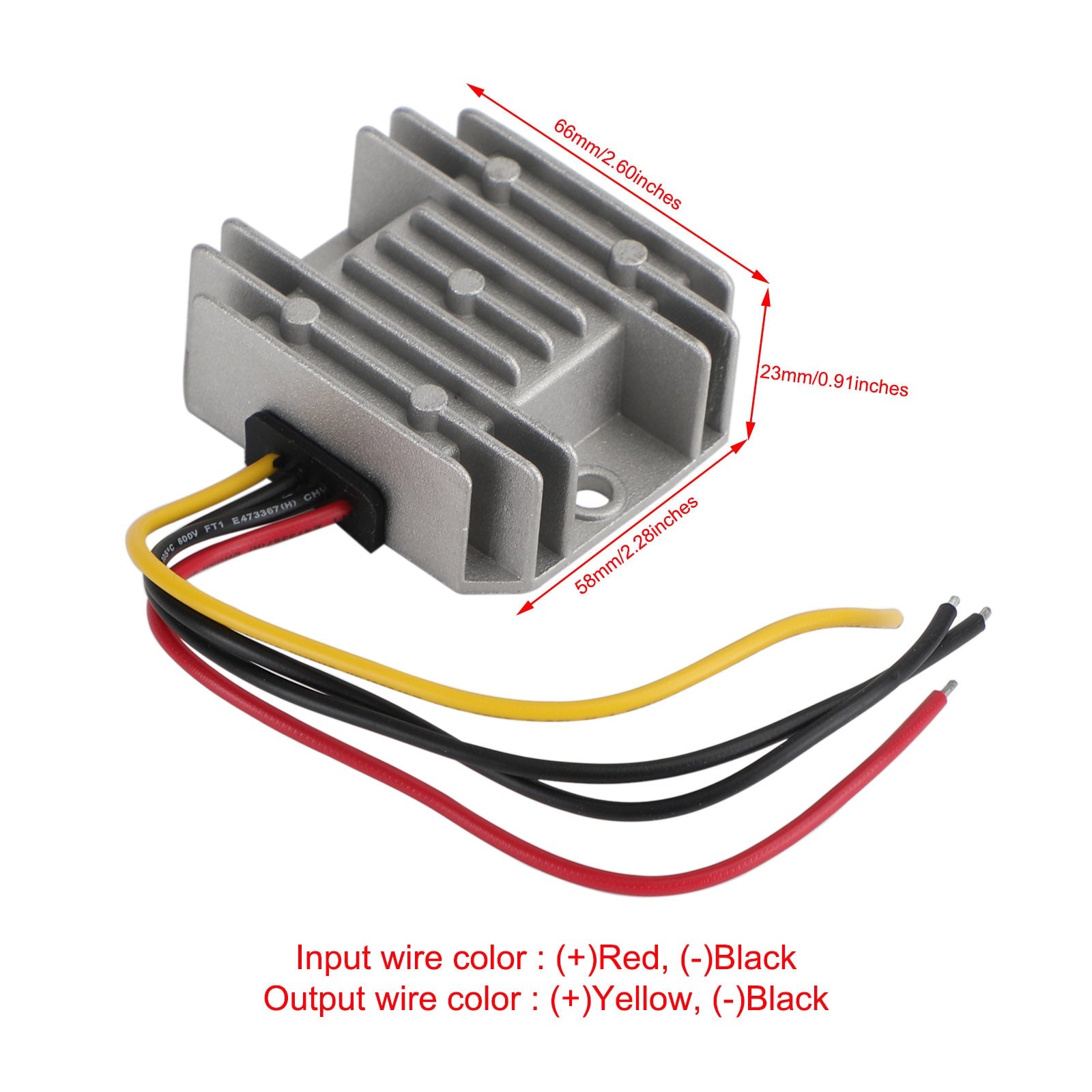 Régulateur de convertisseur d'alimentation abaisseur étanche DC 12V/24V à 5V 25W 5A