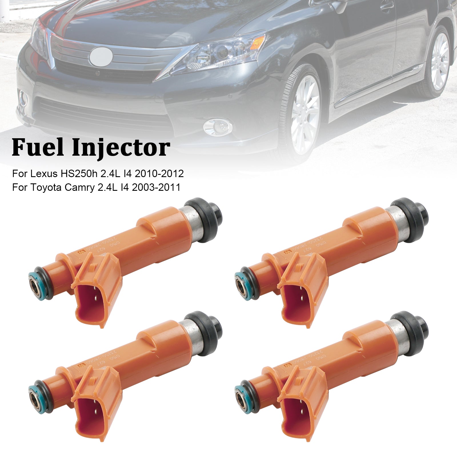 4PCS Fuel Injector 23209-0H050 Fit Toyota Camry 2.4L 2003-2011 23209-28060