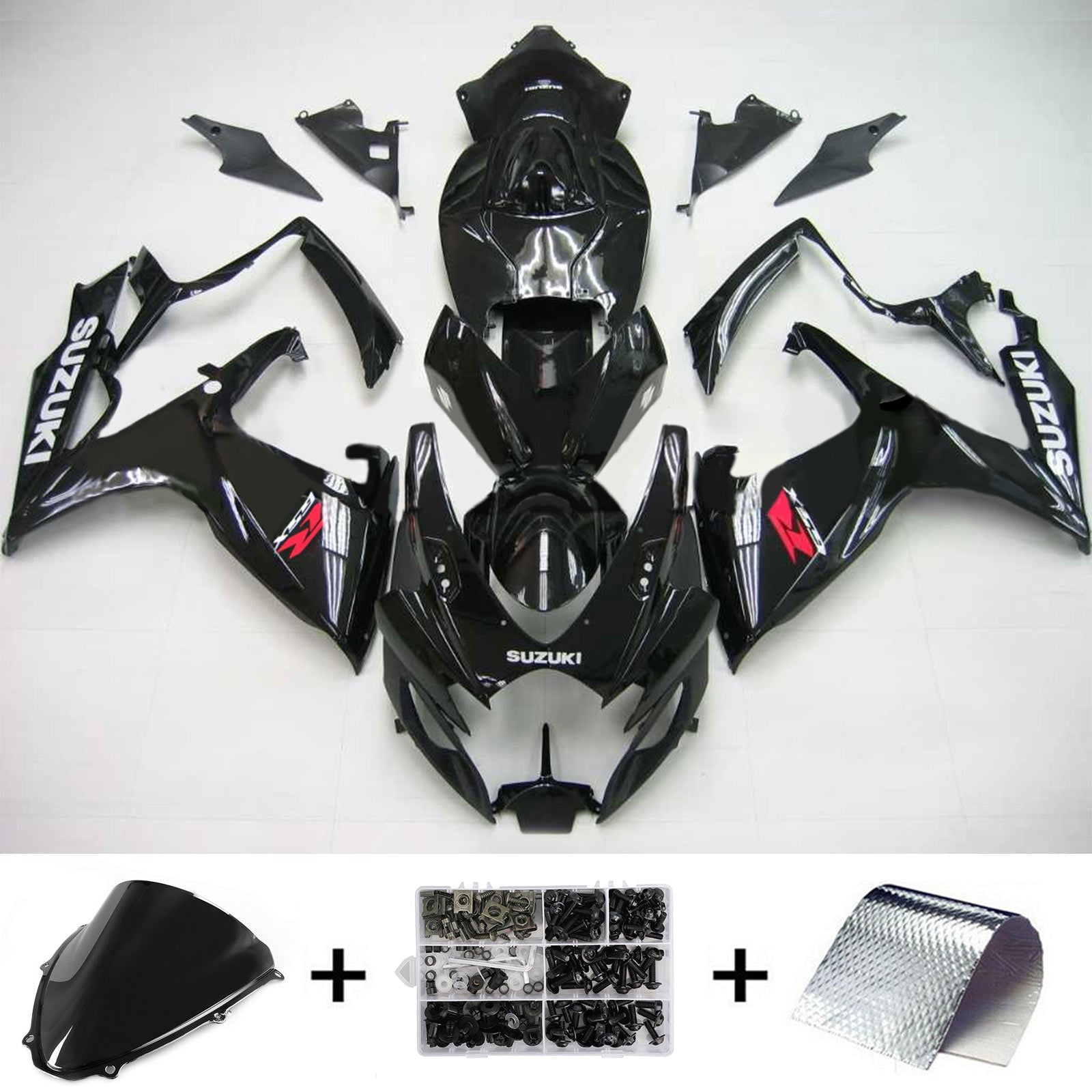 2006-2007 Suzuki GSXR 600/750 K6 Amotopart Kit de carénage d'injection carrosserie plastique ABS #104