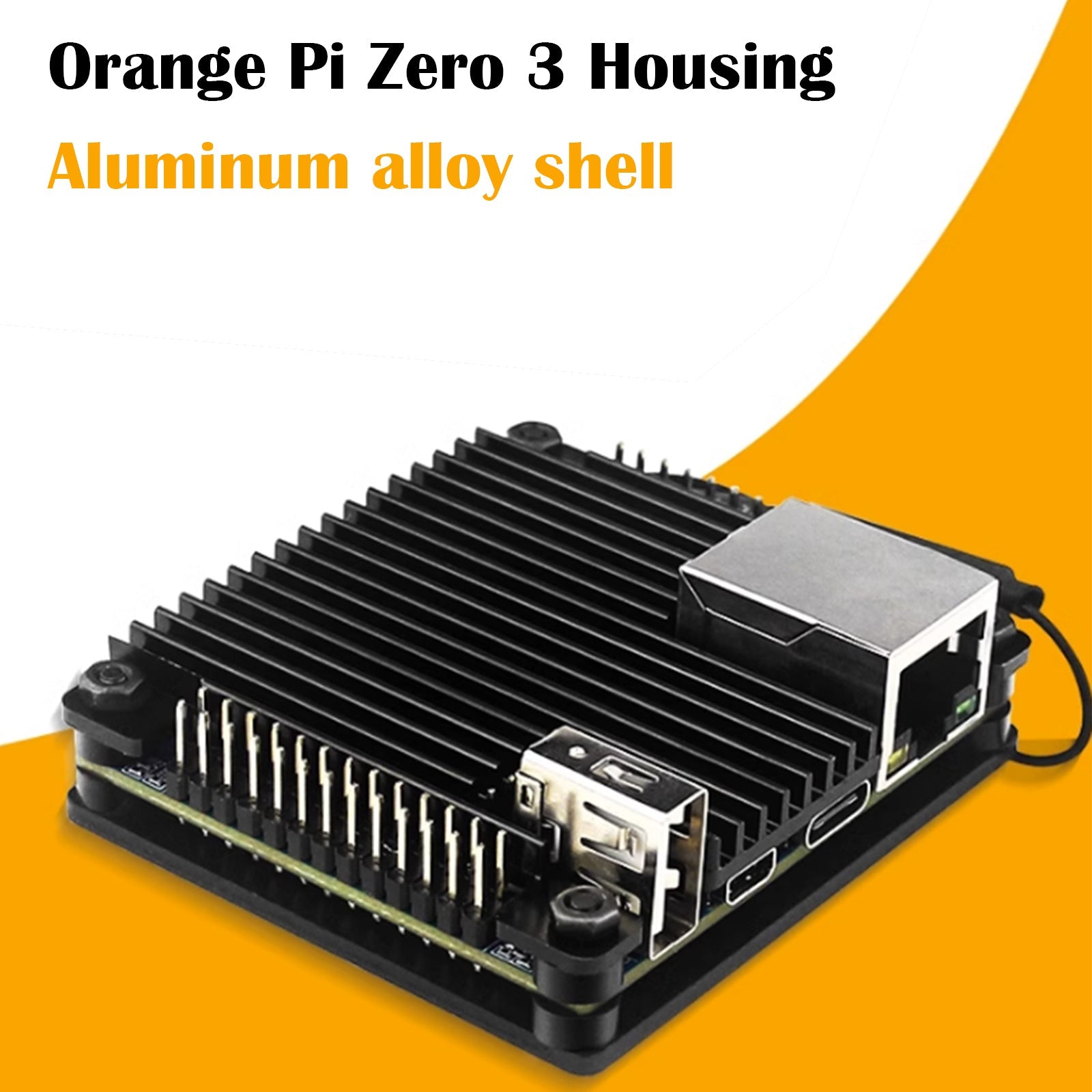 Oranje Pi Zero 3 aluminium ontwikkelingsbord Beschermende koellichaamkoeling