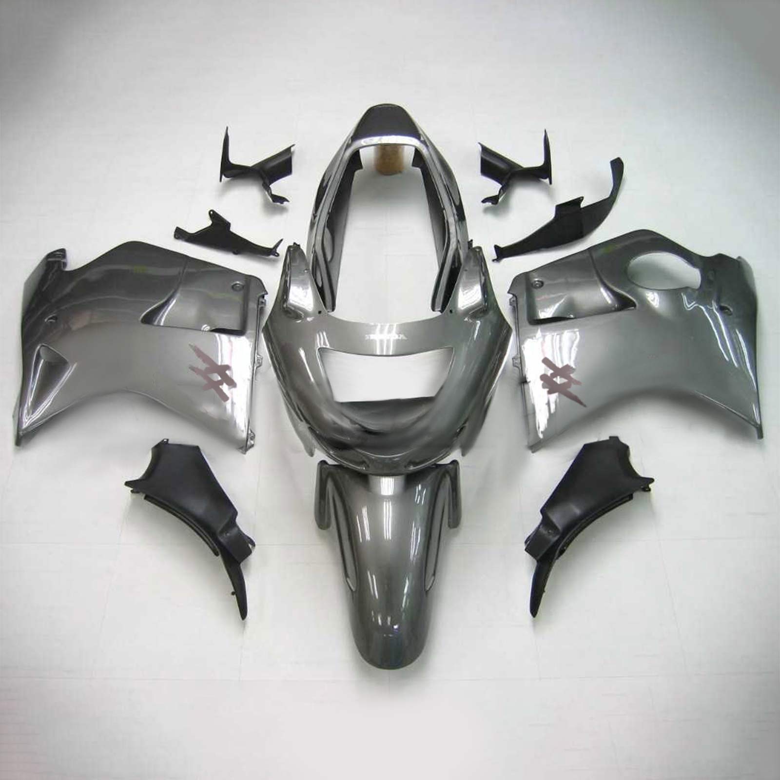 1996-2007 Honda CBR1100XX SuperBlackBird Amotopart injectiekuipset carrosserie ABS #107