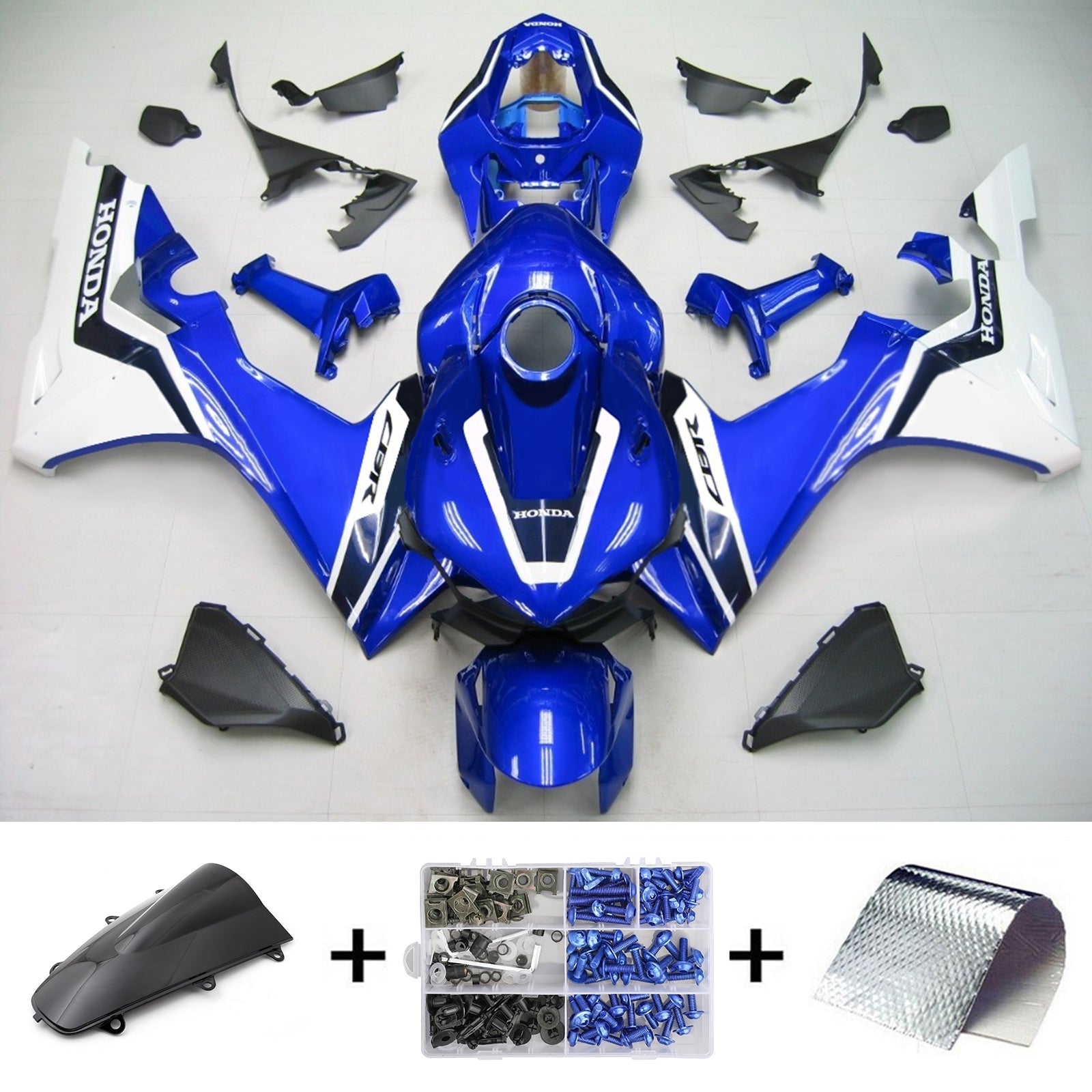 2020-2022 Honda CBR1000RR-R Kit de carénage d'injection Amotopart carrosserie plastique ABS #110