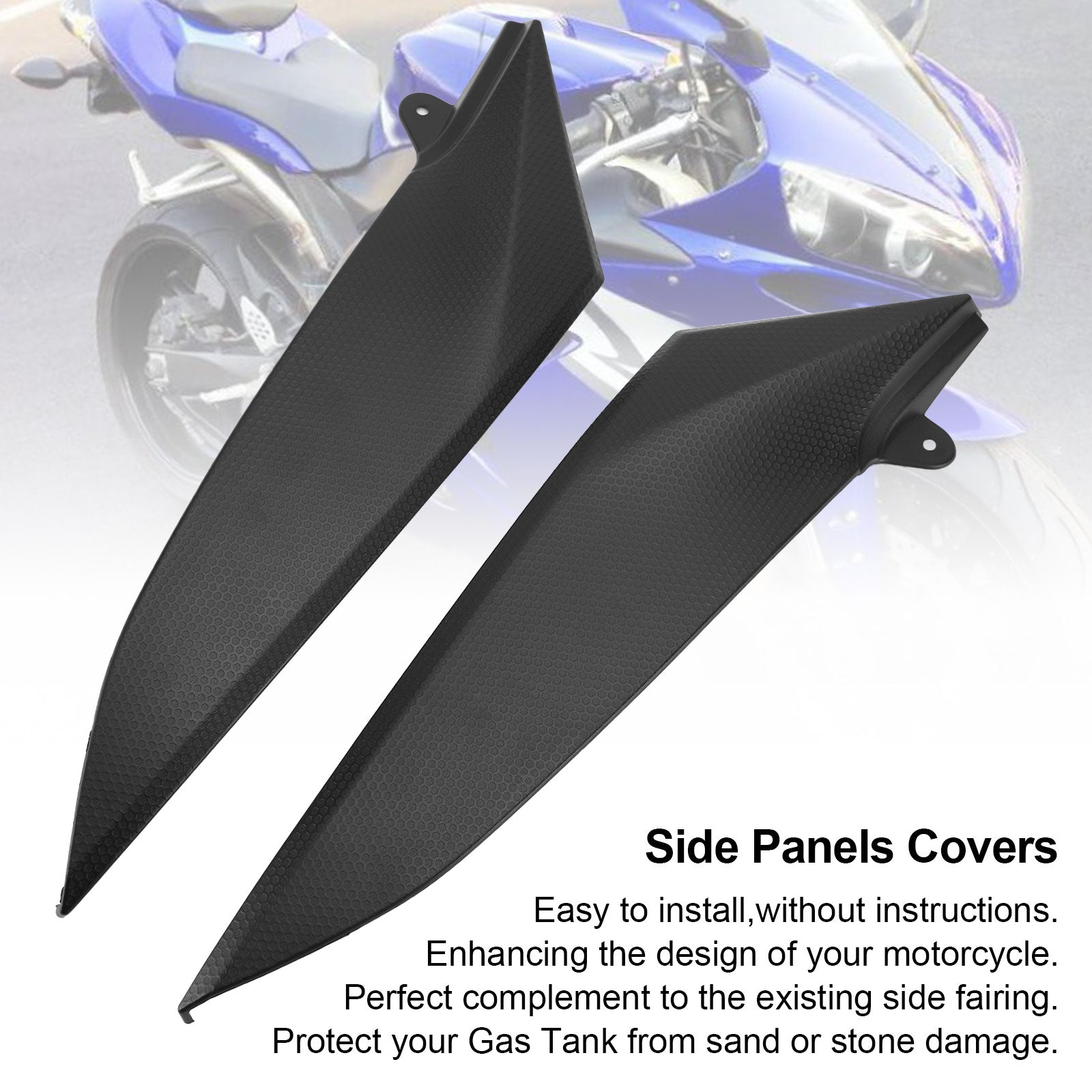 Gas Tank Side Trim Cover Panel Fairing Cowl for Yamaha YZF R1 2004-2006