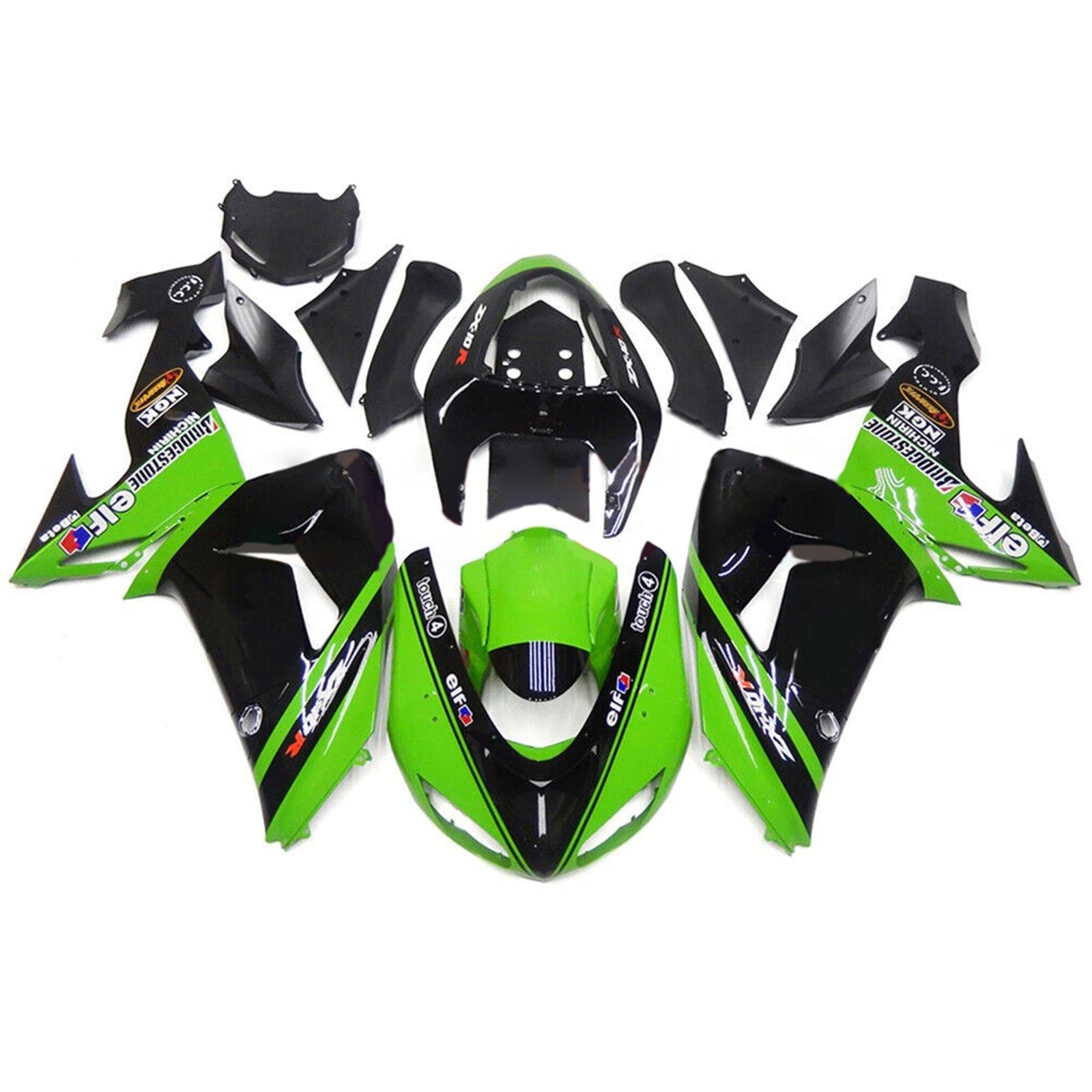 2006-2007 Kawasaki ZX10R Kit de carenado Carrocería Plástico ABS