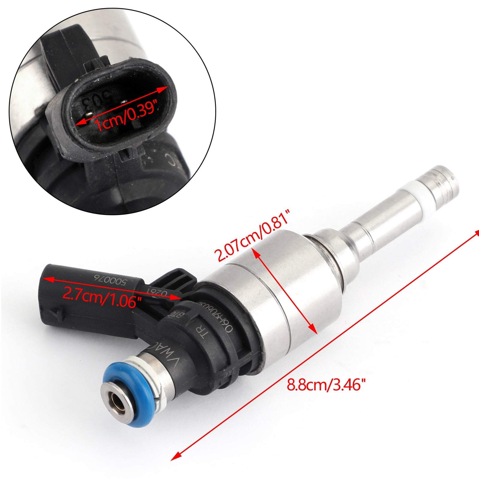 06H906036G Fuel Injector For Audi A4 A3 A5 TT VW T5 Eos CC 2.0L Turbo 0261500076 Generic