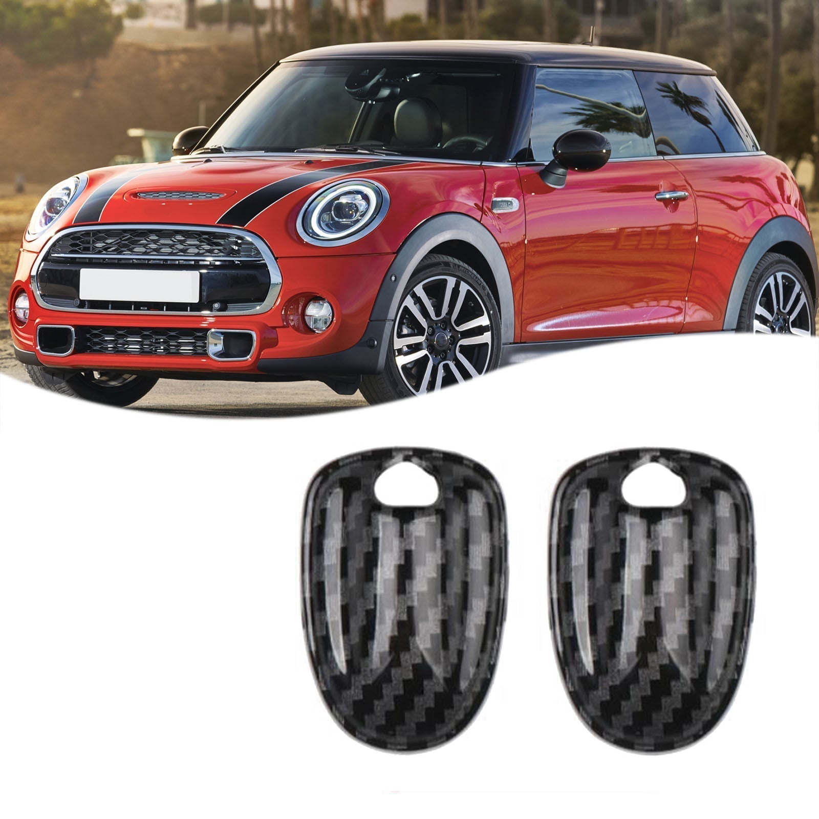 Ruitenwisser Watersproeikop Cover voor BMW MINI Cooper F54 F55 F56 F57 F60 Carbon