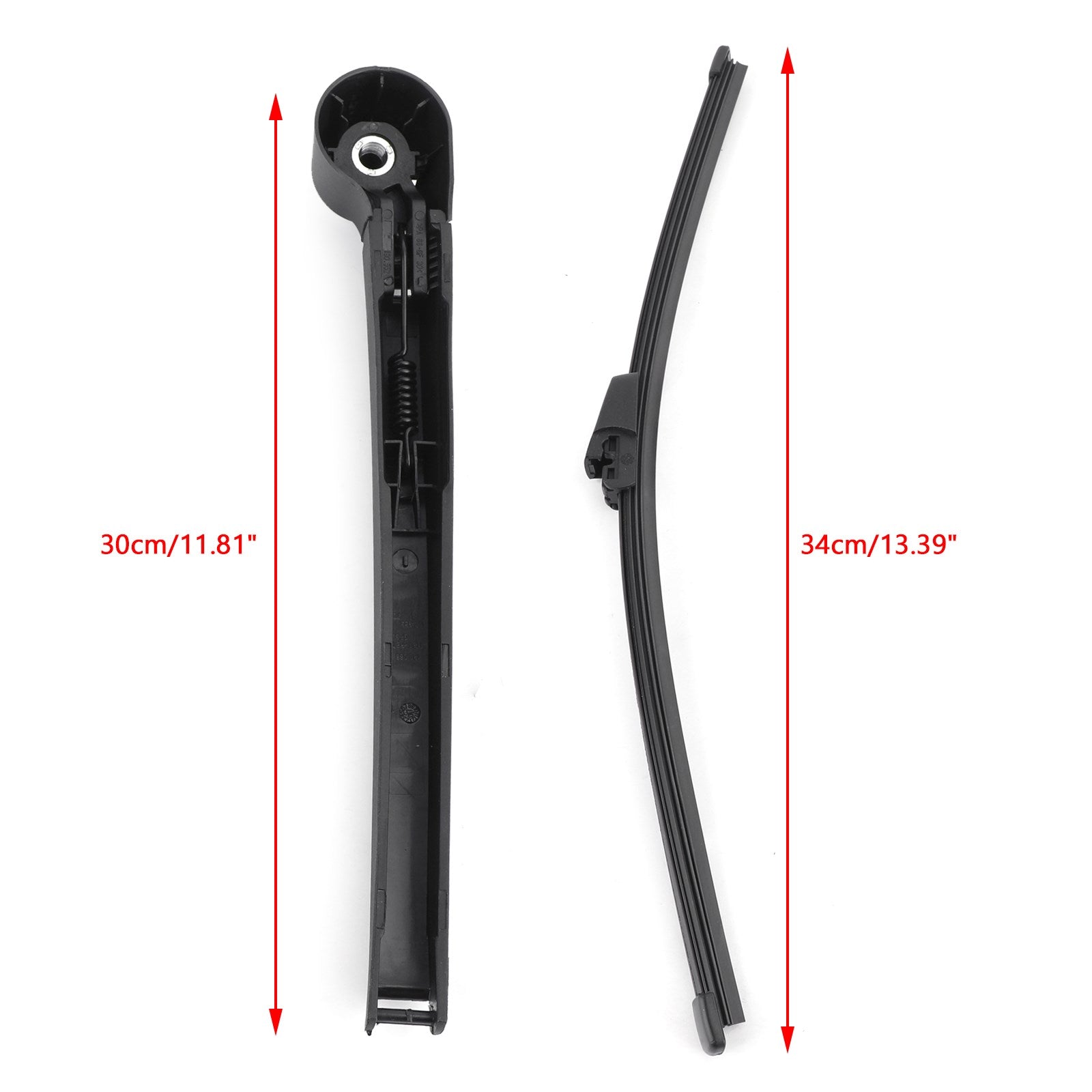 Rear Window Windshield Wiper Arm Blade Set For VW Tiguan 5N BJ 2007-2018 Black Generic