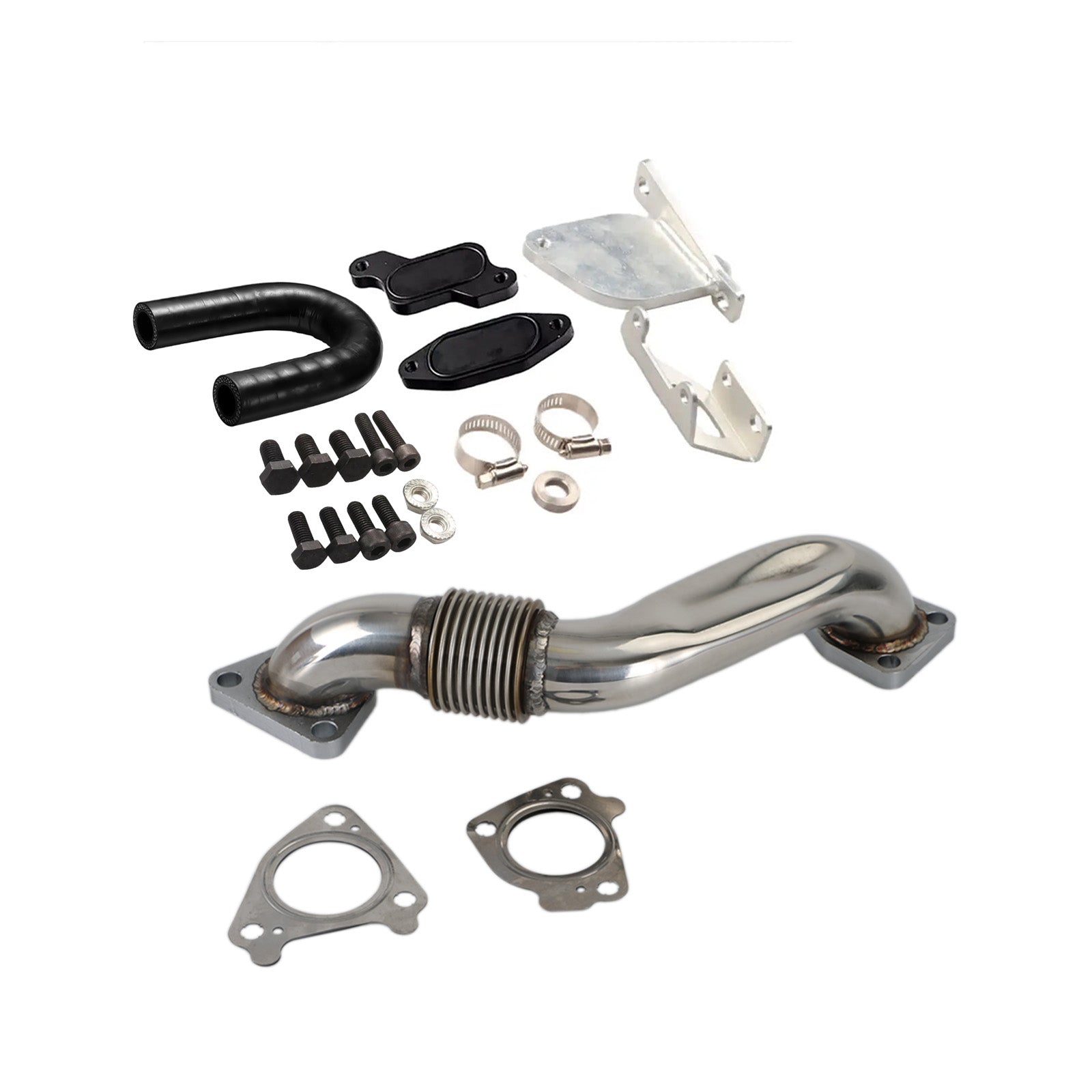 Kit de suppression EGR et tuyau de passager pour Chevy Chevrolet Silverado GMC 2500 3500 LMM 6,6l Duramax 2007.5 – 2010