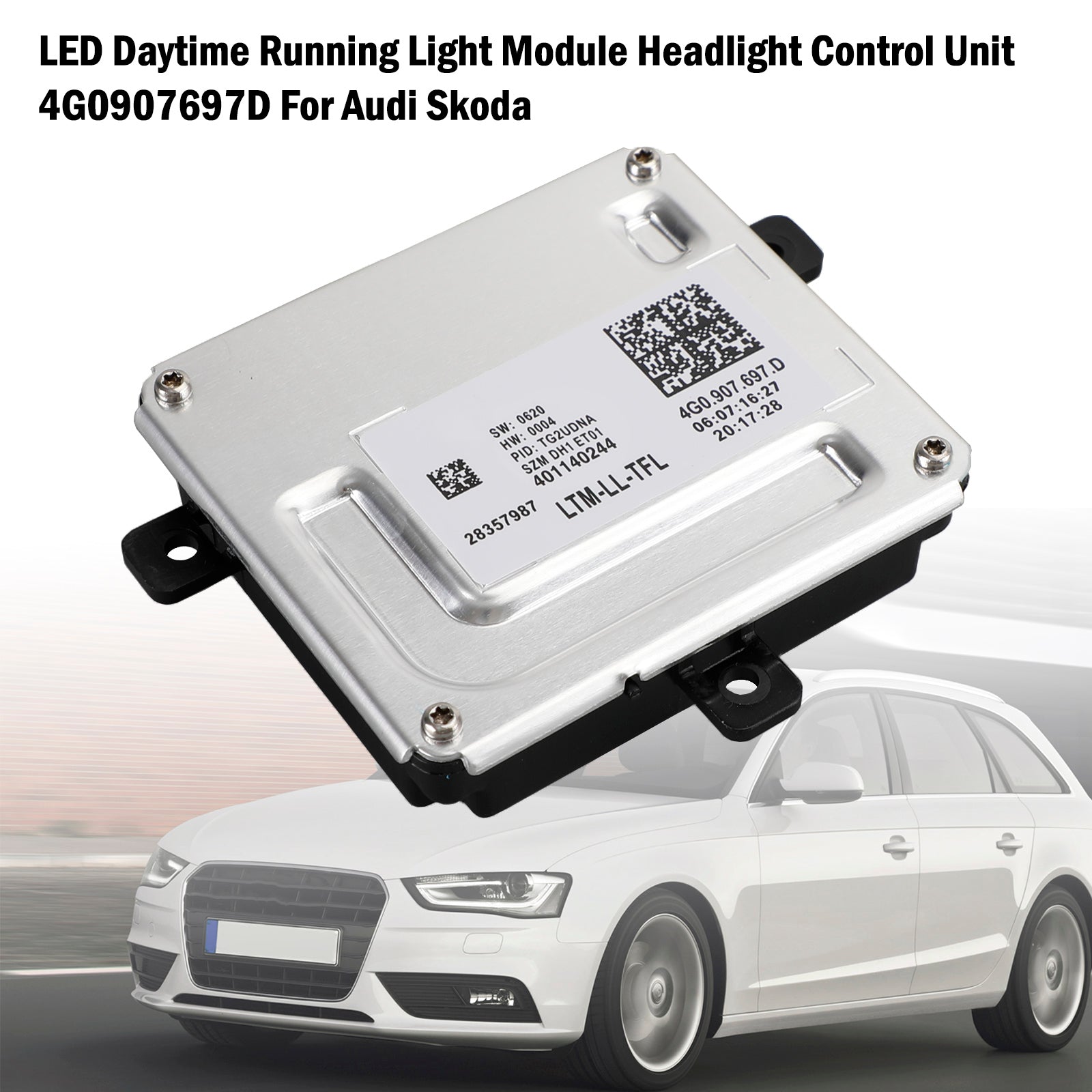 4G0907697D 2012-2014 AUDI A6 / S6 / RS6 LED Daytime Running Light Module Headlight Control Unit
