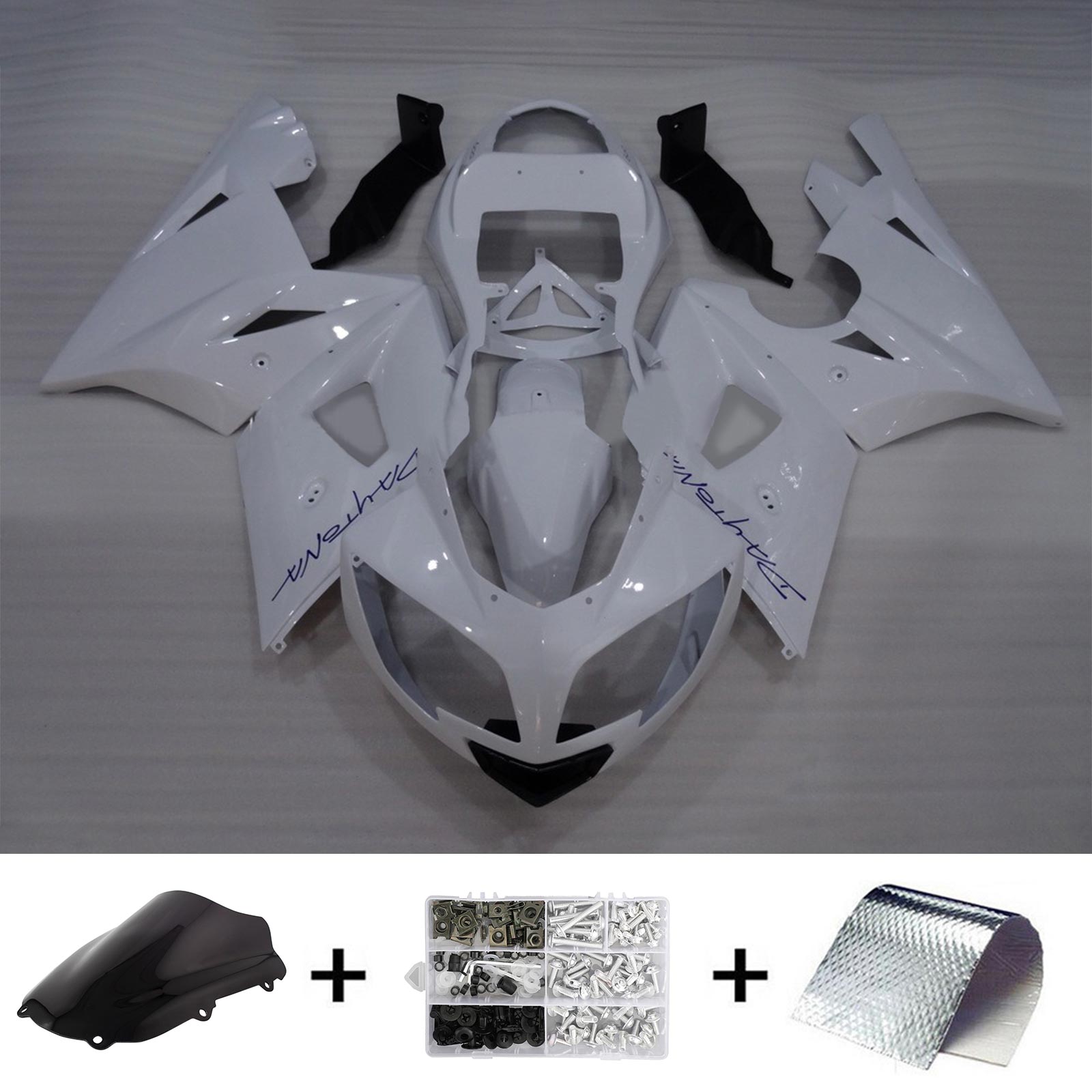 2002-2005 Triumph Daytona 600 Amotopart Injection Fairing Kit Karosseri Plast ABS #105