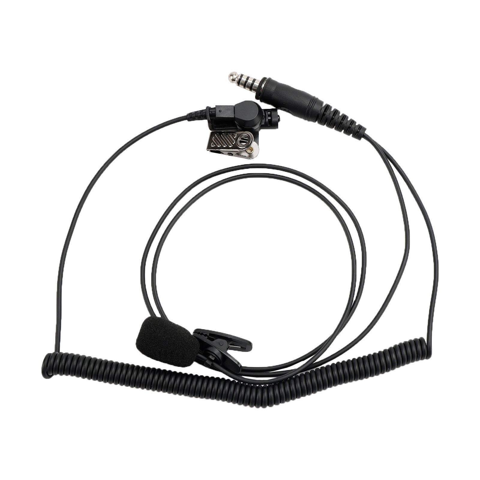 For STP8000 STP8030 STP8035 6-Pin PTT 7.1-A3 Transparent Tube Headset with Mic