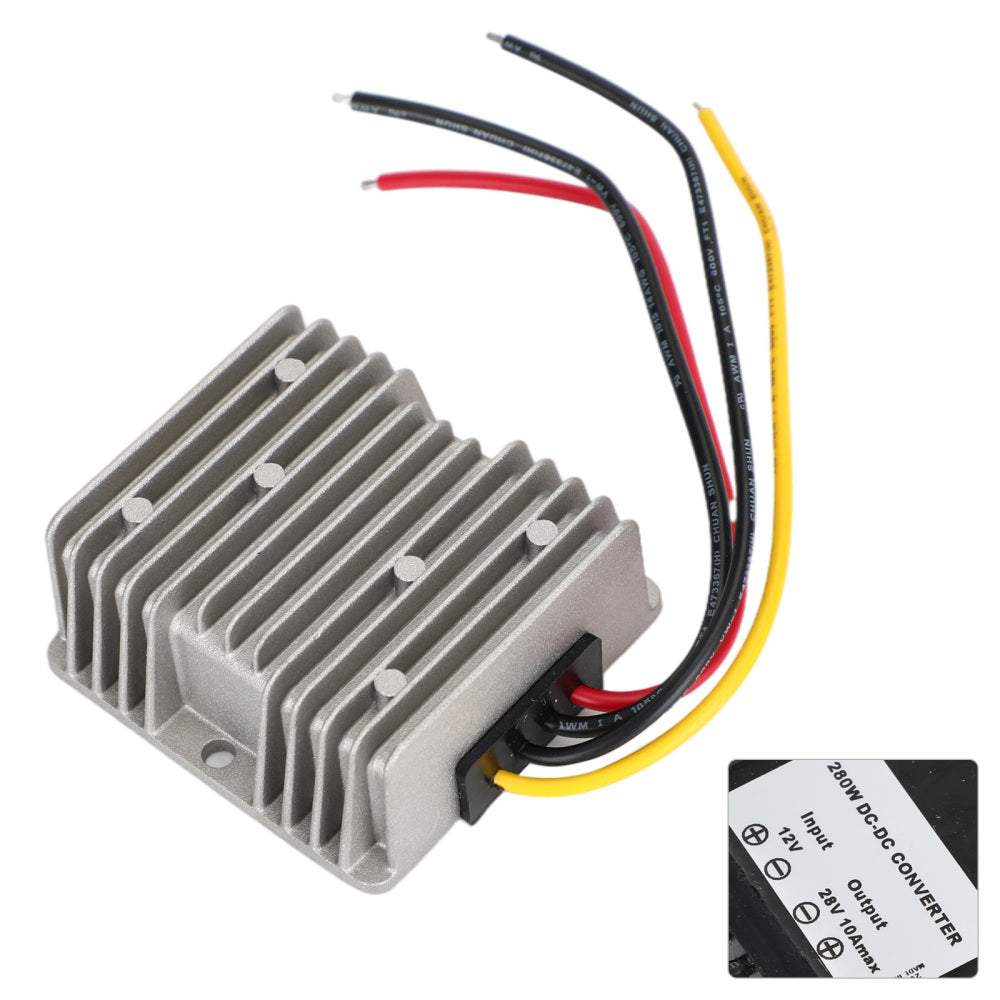 Areyourshop DC Converter Regulator 12V til 28V 280W Strømforsyning Step up Module Vanntett