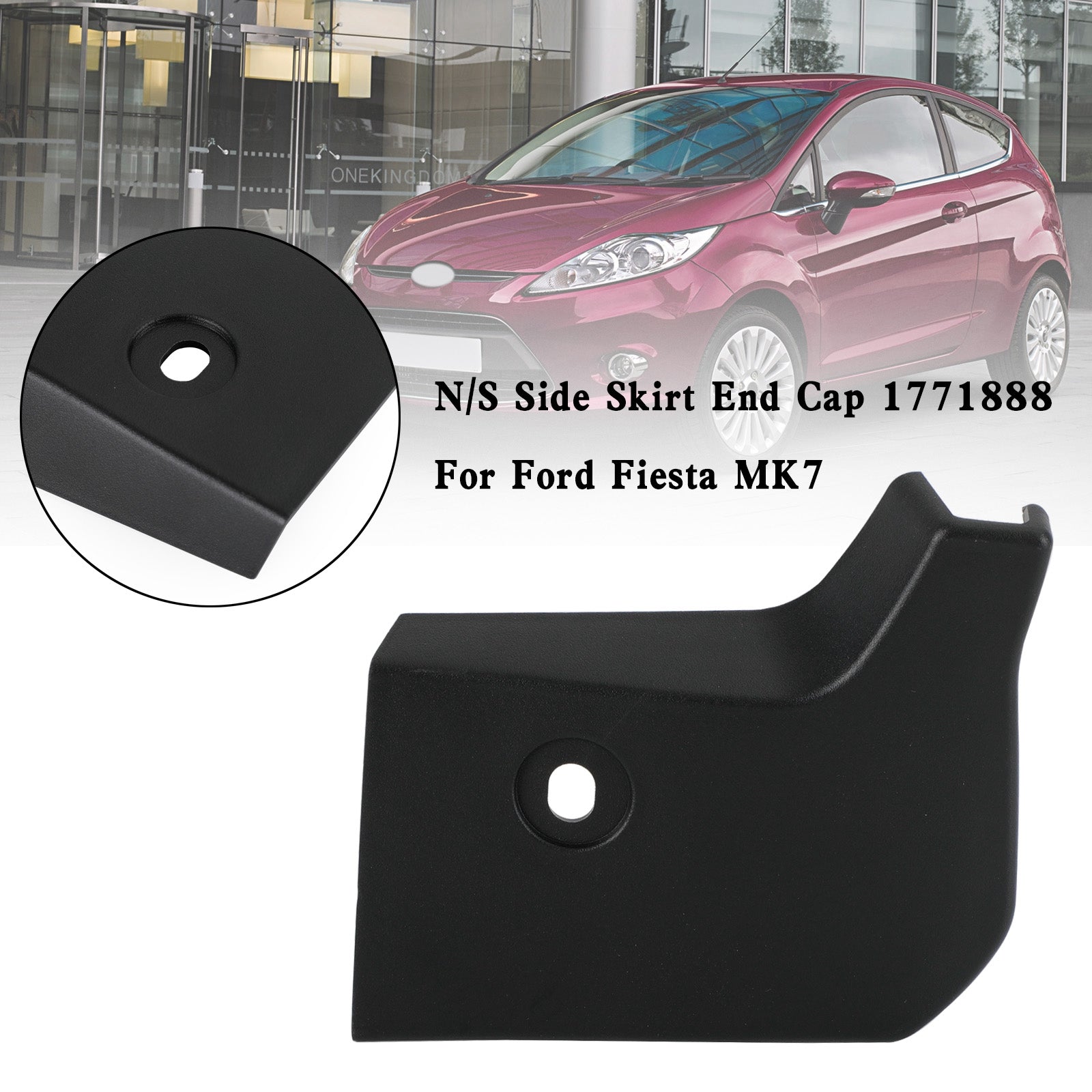 N/S zijskirt eindkap 1771888 voor Ford Fiesta MK7