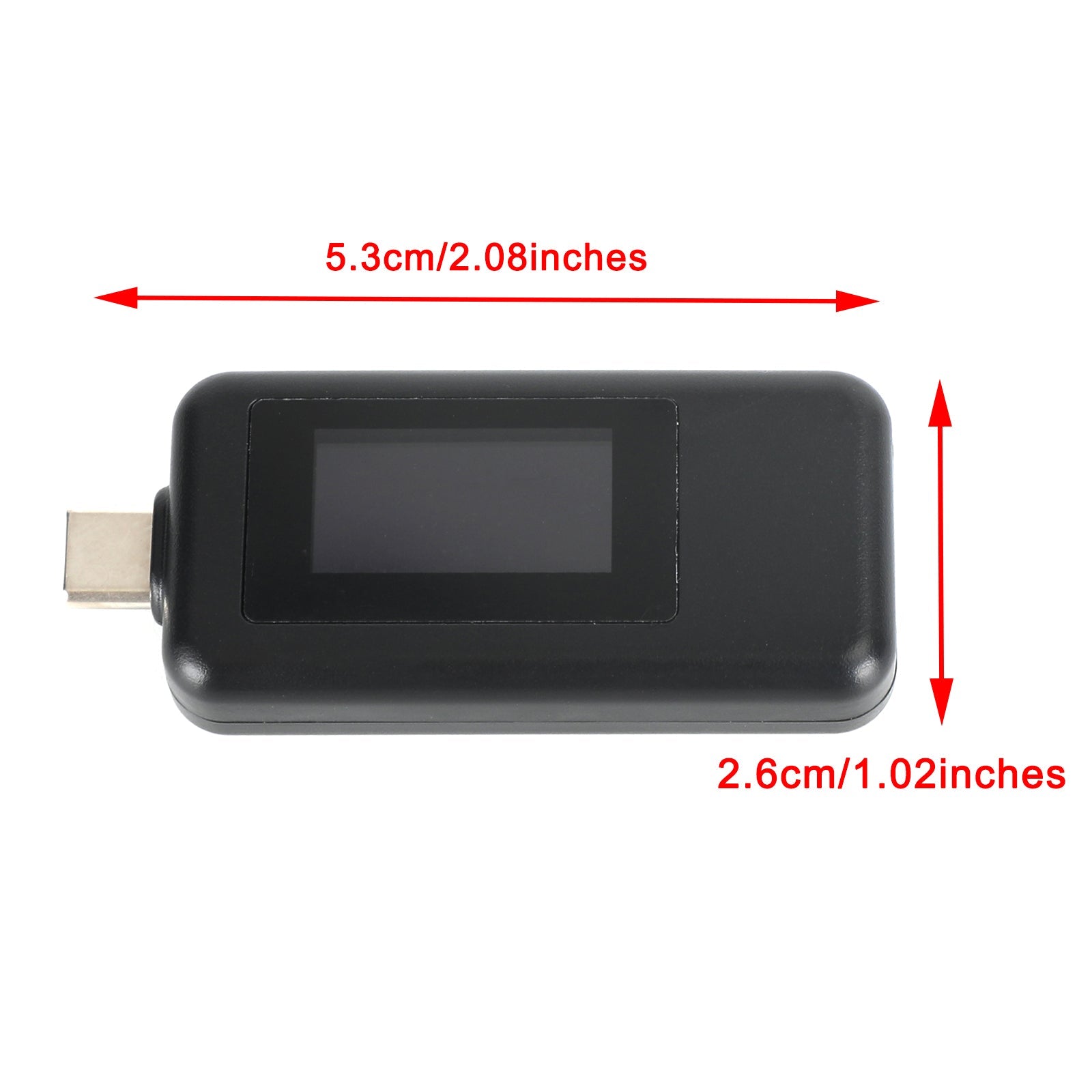 USB-tester Type C LCD-stroomspanning Lader Capaciteitsmonitor Vermogenstijdmeter