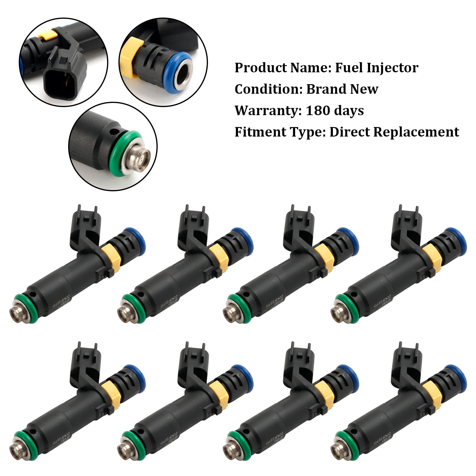 8PCS Brandstofinjector Fit Ford F150 F250 F350 Expeditie Super Duty 2005-2007 5.4L