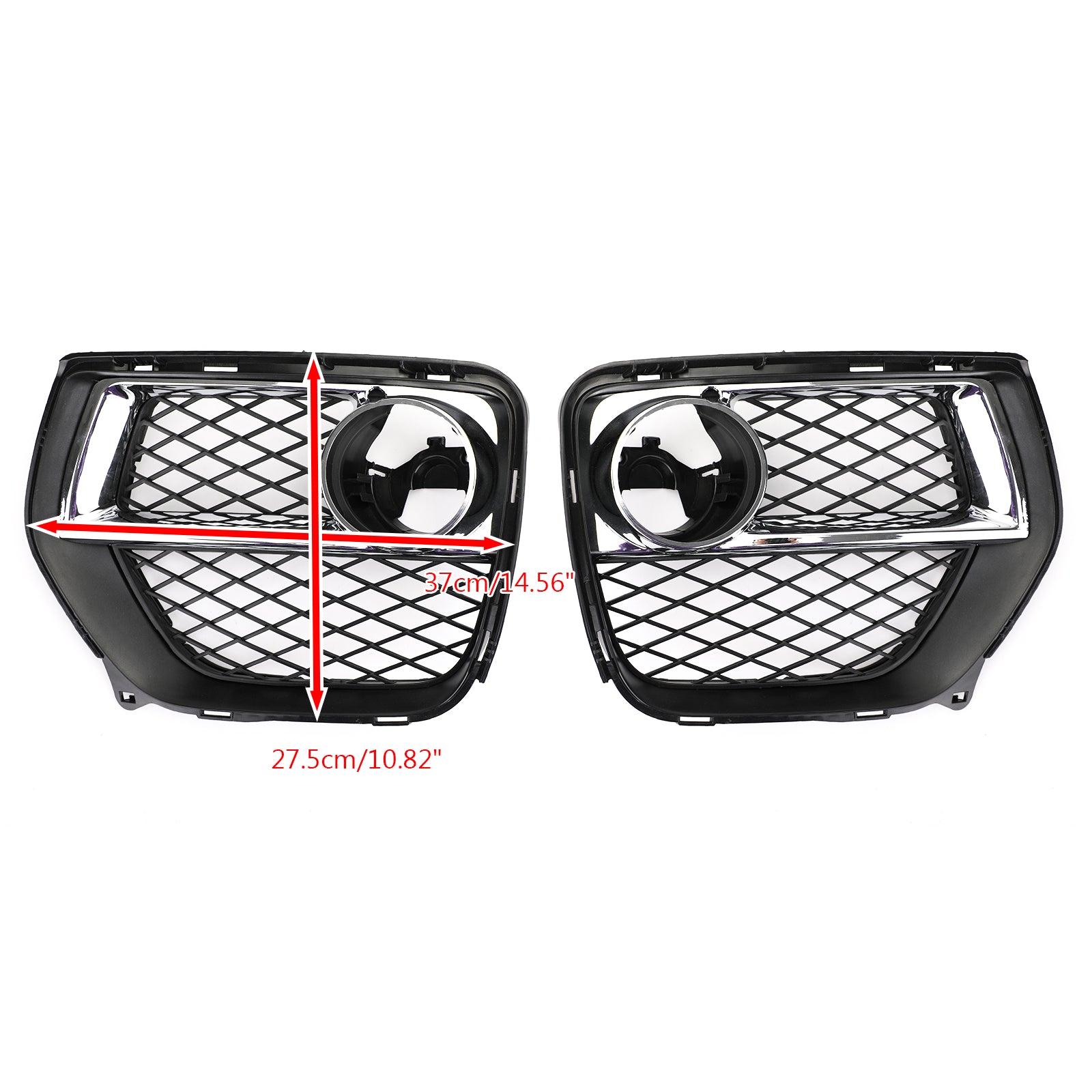 2012-2014 BMW X6 E71 2x Front Bumper Closed Grid Fog Light Grille Left & Right 51117312605 51117312606 Generic