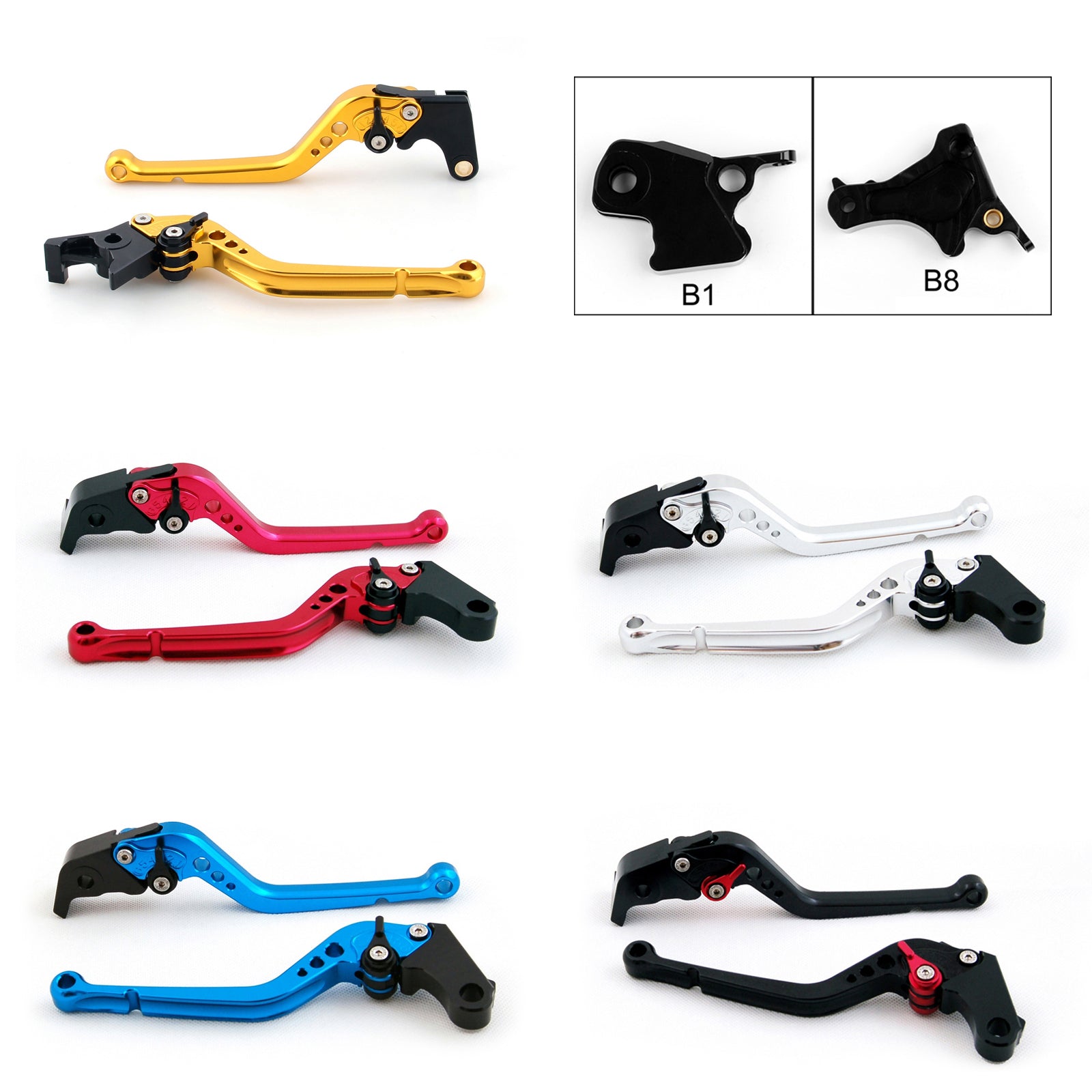 Long Brake Clutch Levers For BMW F800S F800ST 06-13 F800GS F650GS F800R Black Generic