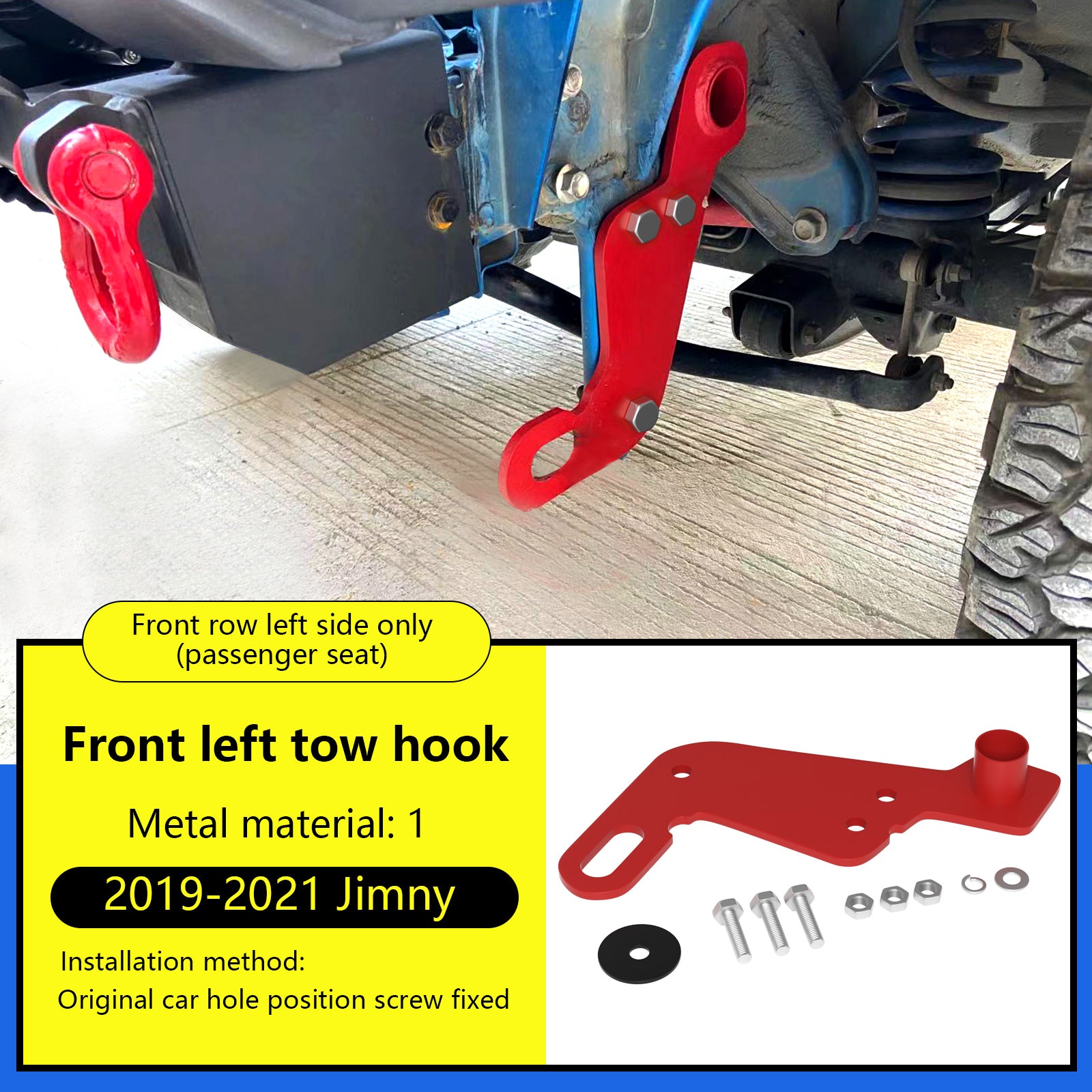 Suzuki Jimny JB64W JB74 2019-2021 Left Front Towing Hitch Trailer Hitch Fedex Express