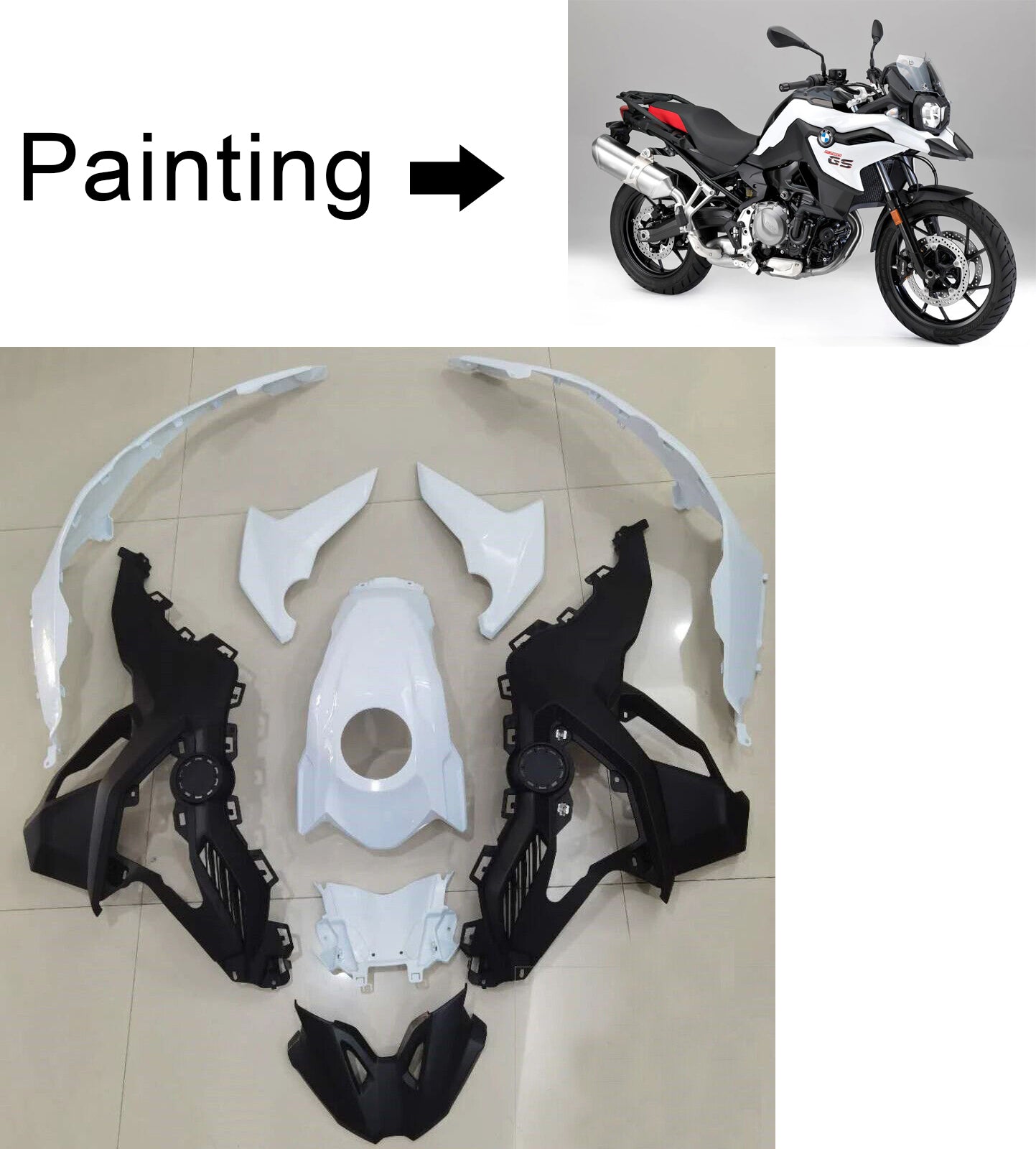 2018-2020 BMW F750GS F850GS Amotopart Injection Fairing Kit Bodywork #103