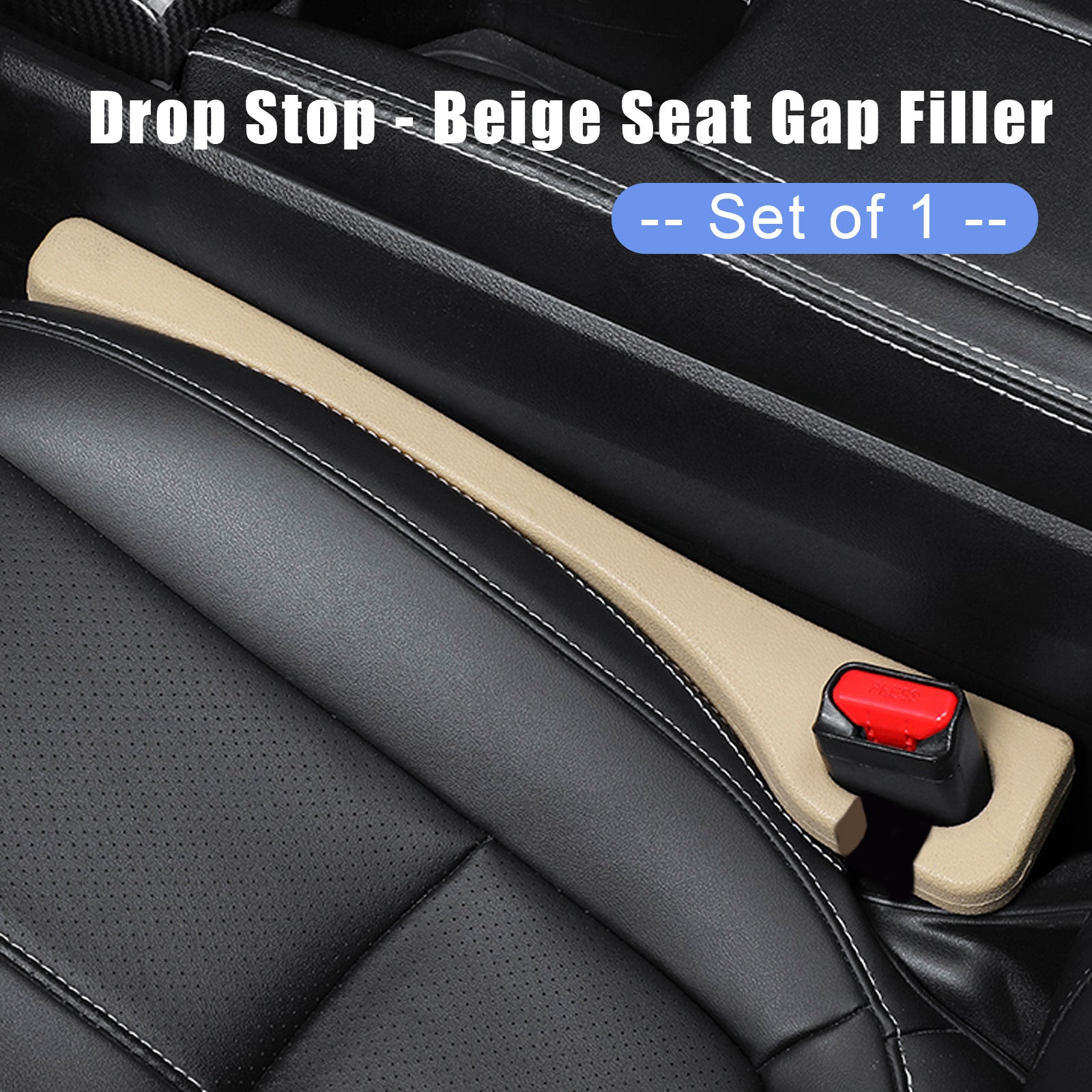 Beige bilsete åpninger Filler Spalteblokker Konsoll Side Fill Strip Universal