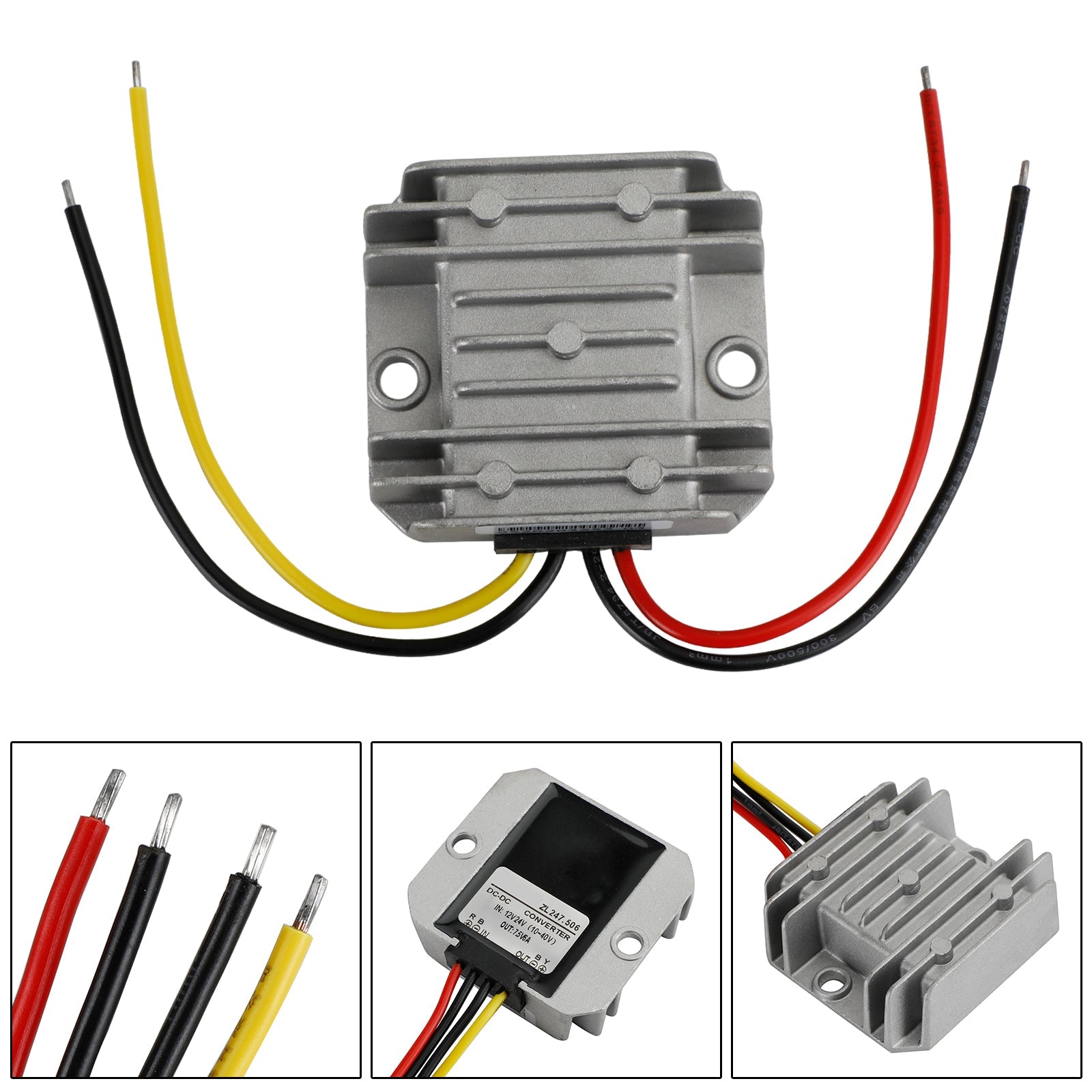 Régulateur de tension cc, convertisseur Buck 12/24V DC à 7.5V 6A 45W, réducteur abaisseur