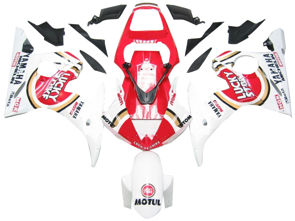 Kit de carénage multicolore blanc Yamaha R6 2003-2004 et YZF R6S 2006-2009