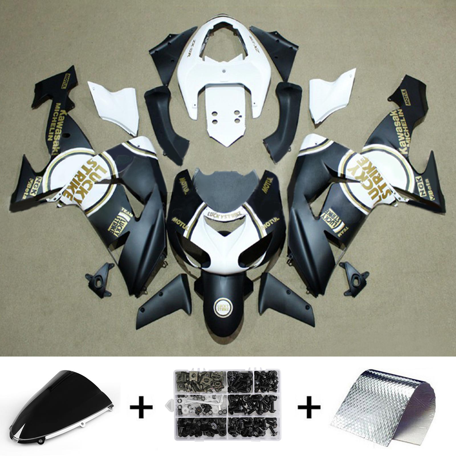 2006-2007 Kawasaki ZX10R Kit de carenado Carrocería Plástico ABS