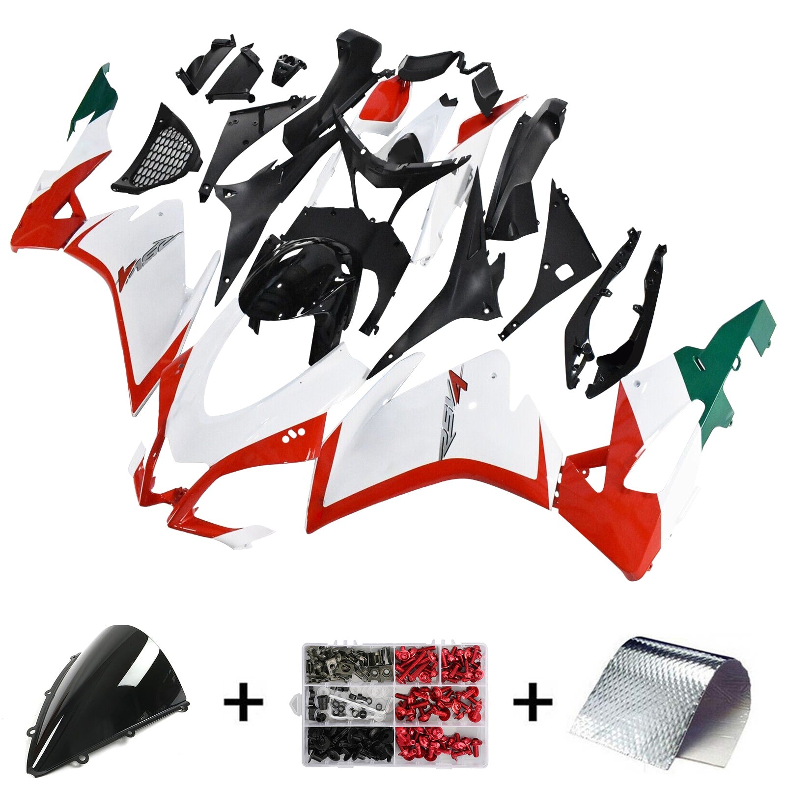 2016-2018 Aprilia RSV4 1000 Kit Carénage Carrosserie Plastique