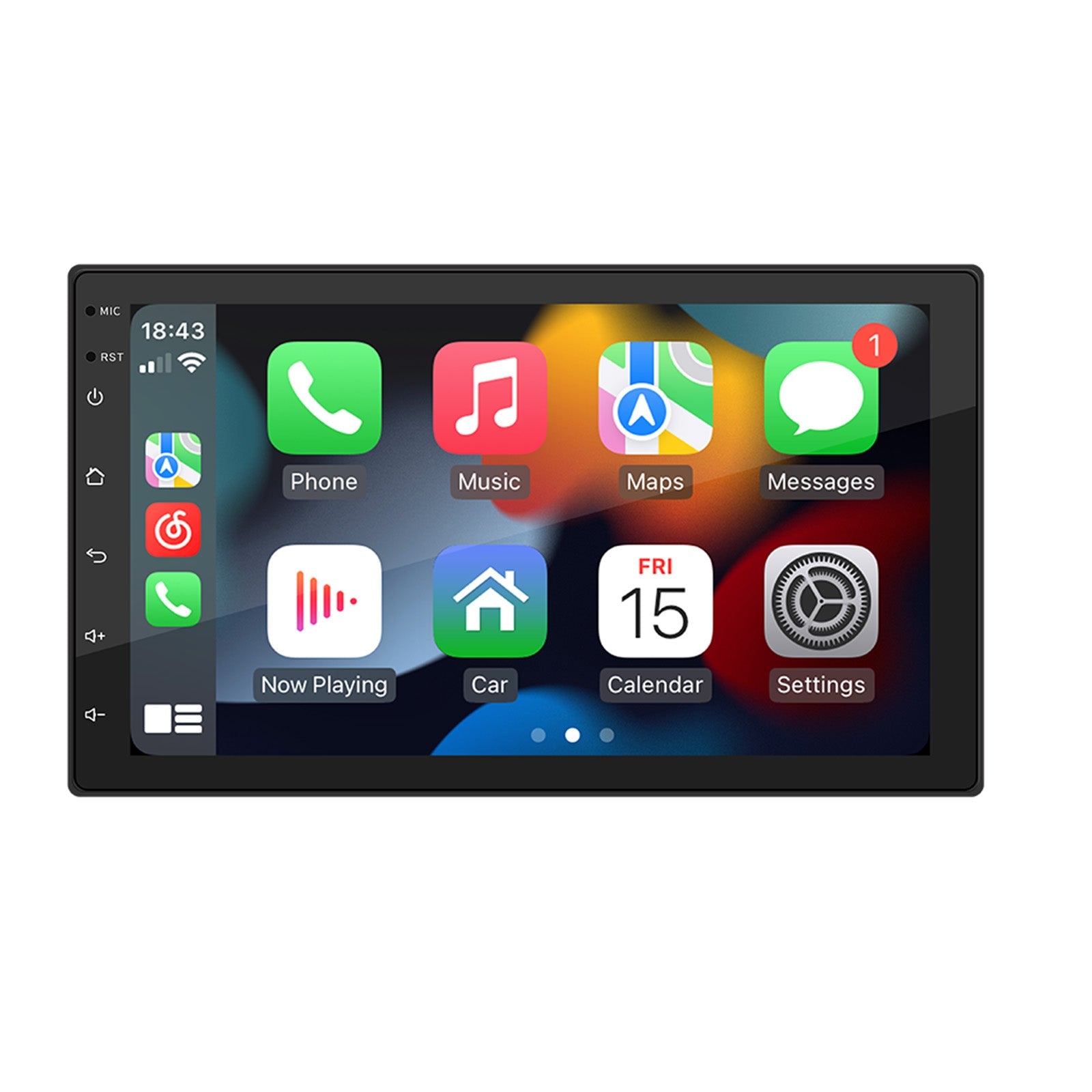 7 "Android 10 2G + 32G Quad Core GPS WiFi Bluetooth Autoradio MP5-speler Carplay