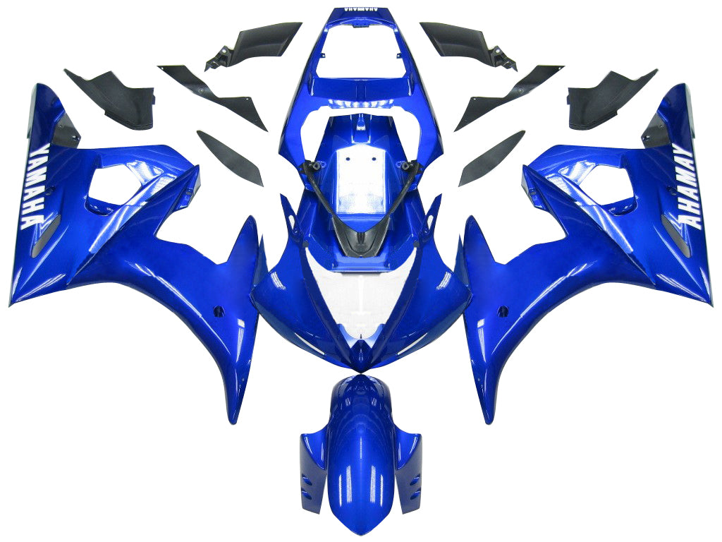 2005 Yamaha YZF 600 R6 Amotopart Injection Fairing Kit Bodywork Plastic ABS #16