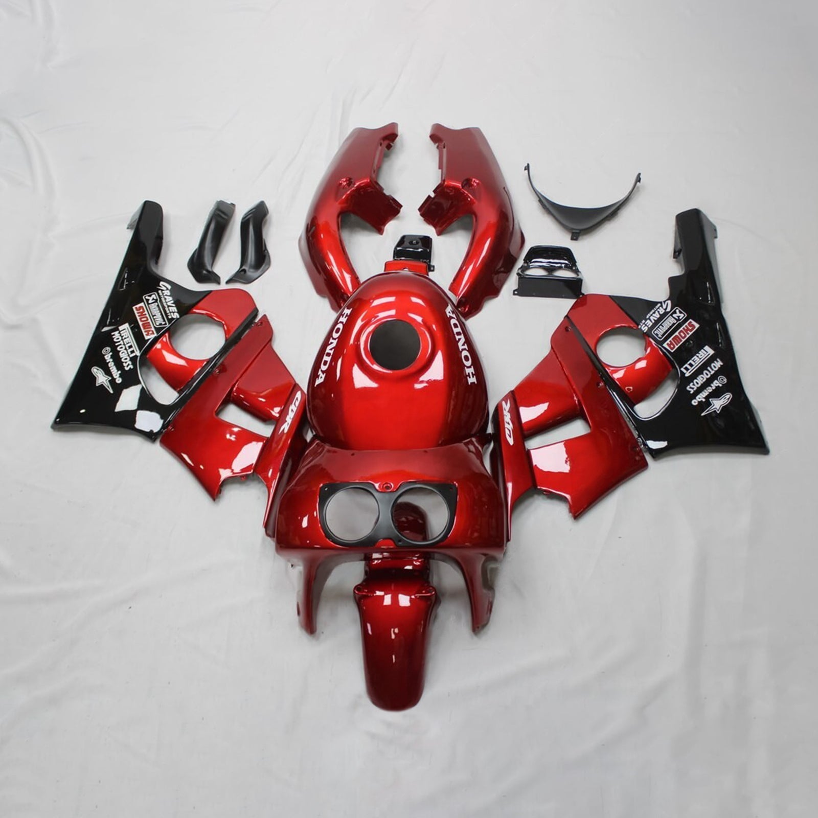 1990-1999 Honda CBR400RR NC29 Amotopart Injection Fairing Kit Bodywork Plastic ABS #106