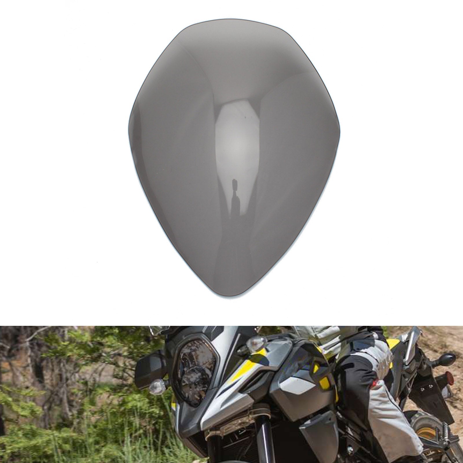 Protection de lentille de phare avant adaptée à Suzuki v-strom 1000 17-20 650 17-21, fumée générique