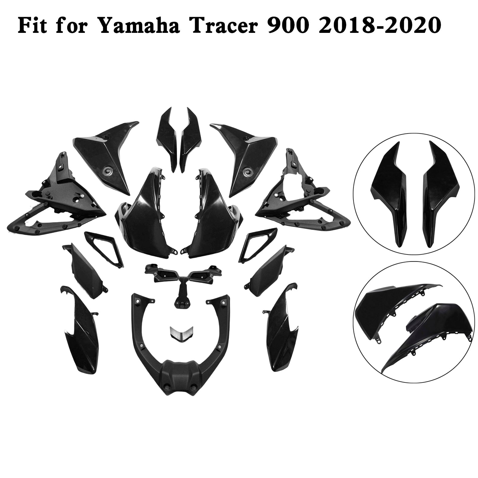 2018-2020 Yamaha Tracer 900/GT Bodywork Fairing Sprøytestøping umalt