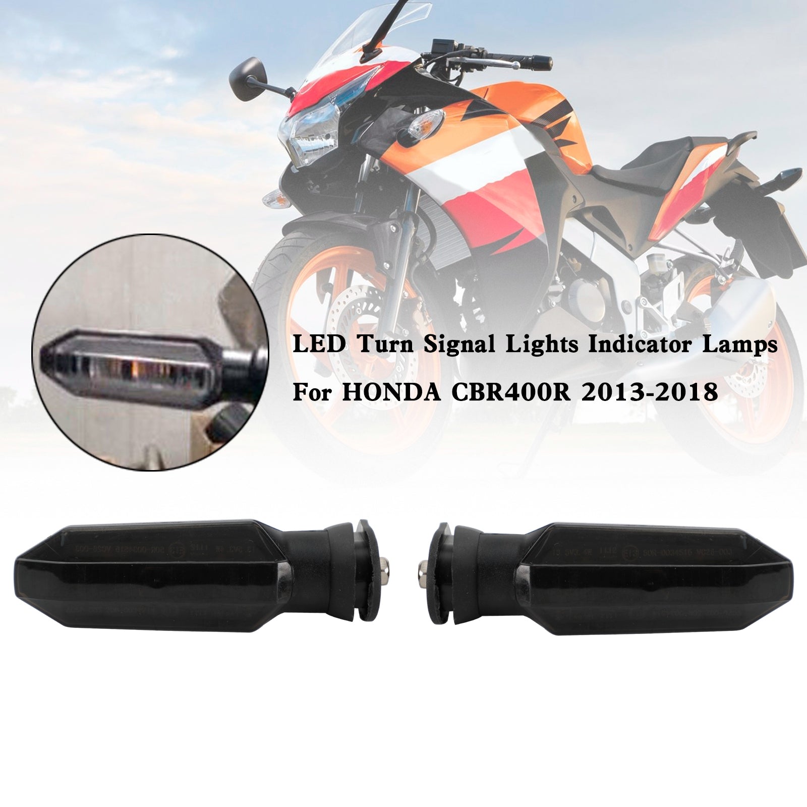 HONDA CRF250 CB500 CB650F CTX700 LED Turn Signal Lights Indicator Lamps