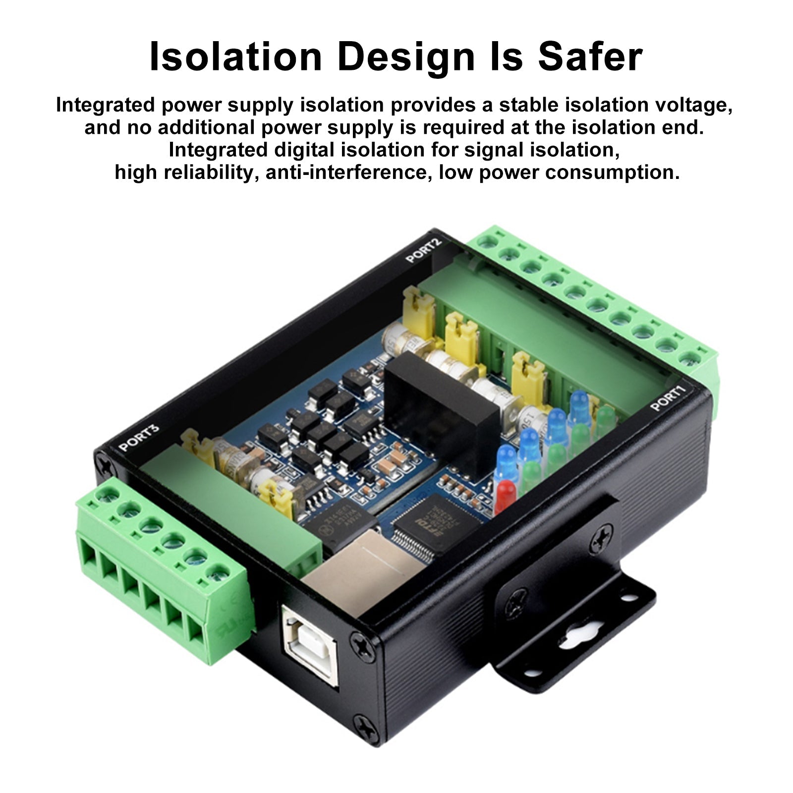 Module adaptateur convertisseur isolé industriel USB vers RS422 RS485