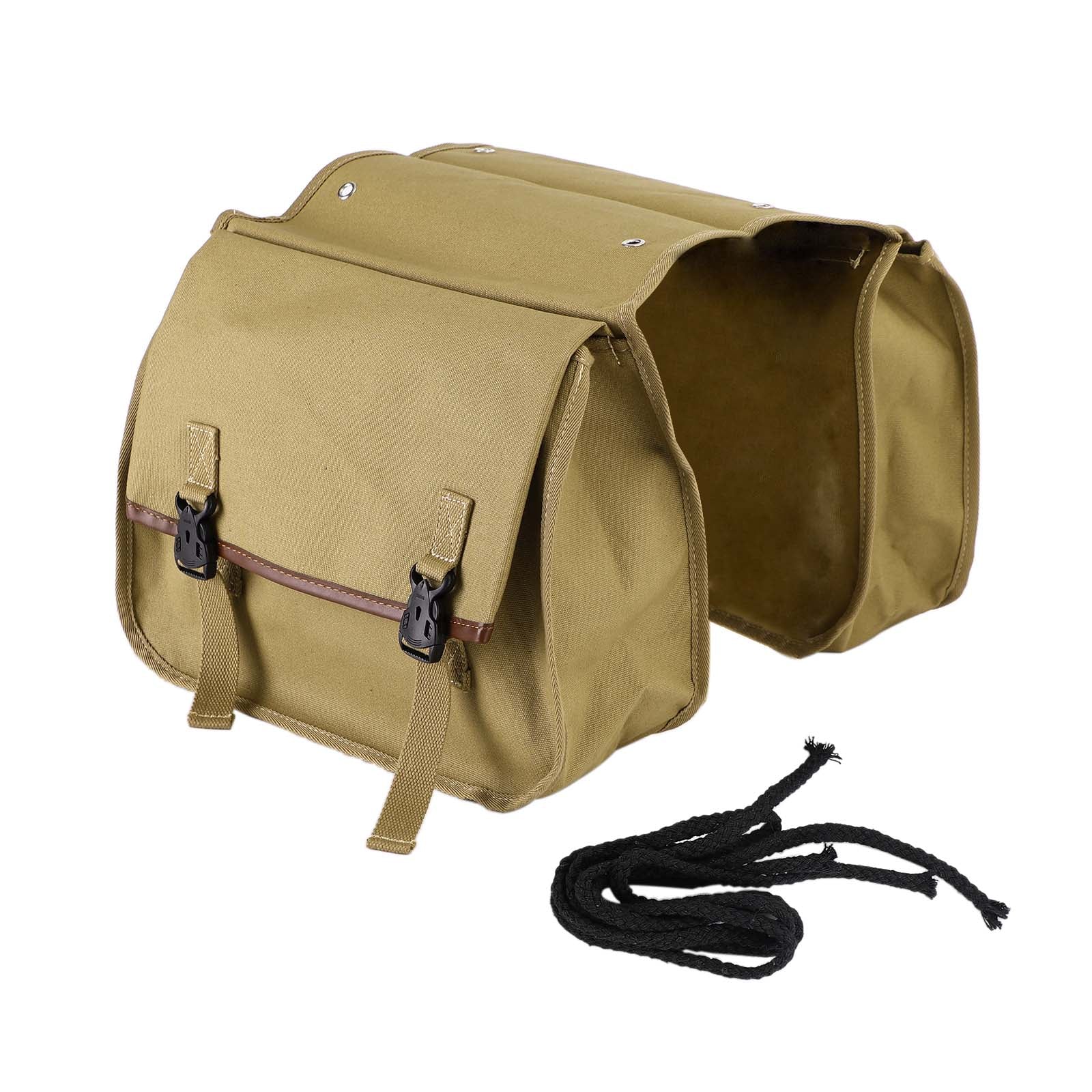 Waterproof Motorcycle Saddle Bag Universal Riding Canvas Travel Bag 144#