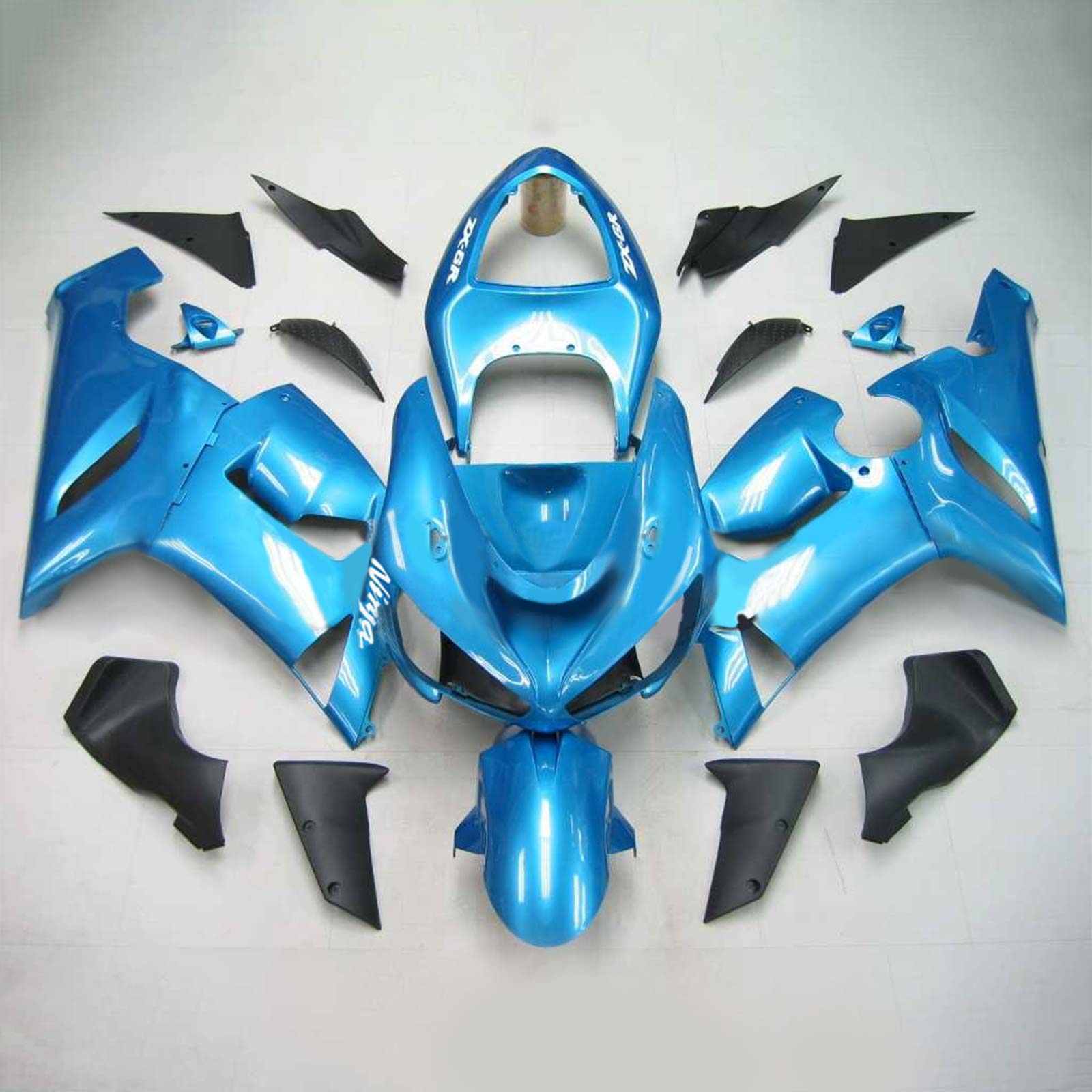 2005-2006 Kawasaki ZX6R 636 Amotopart Injection Fairing Kit Bodywork Plastic ABS #139