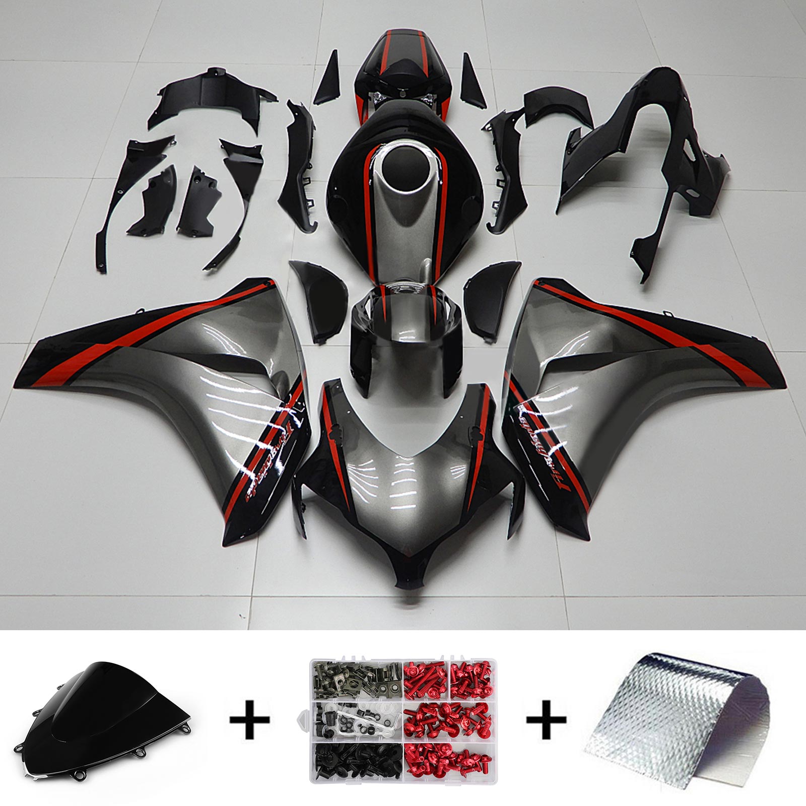 2008-2011 Honda CBR1000RR Injectiekuipset Carrosserie Kunststof ABS #177