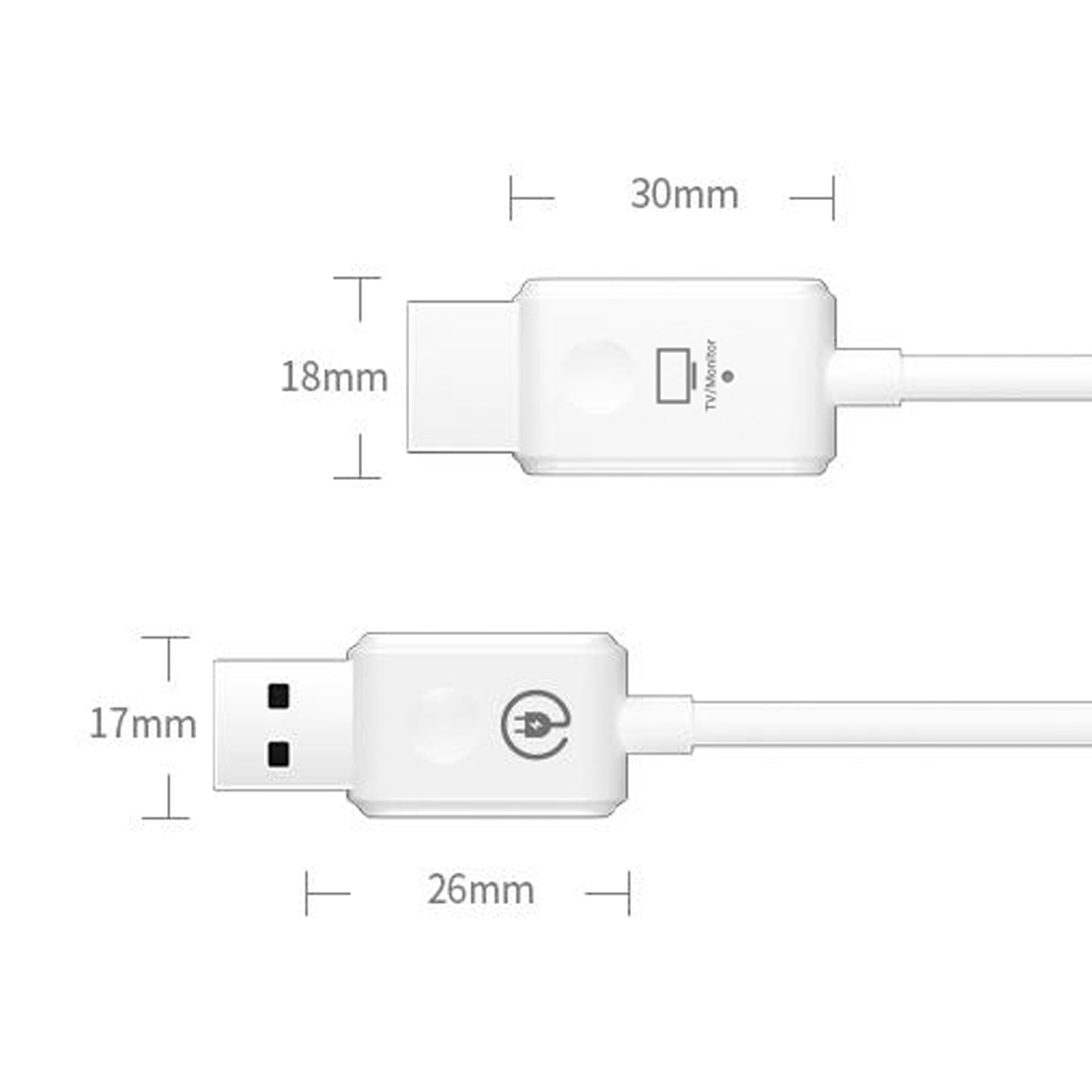 Receptor transmisor de vídeo inalámbrico HDMI tipo C extensor de 50M para teléfono PC a TV