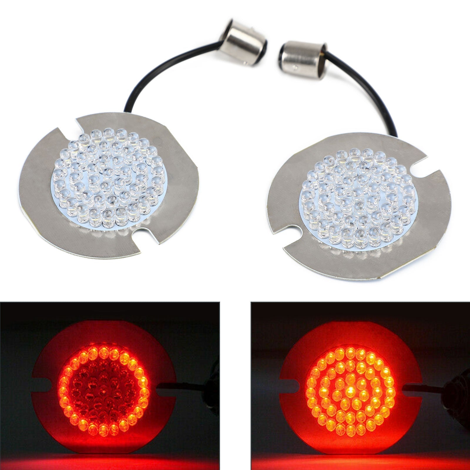 1157 LED-richtingaanwijzer achter, geschikt voor Dyna Touring Electra Glide Road King, rood