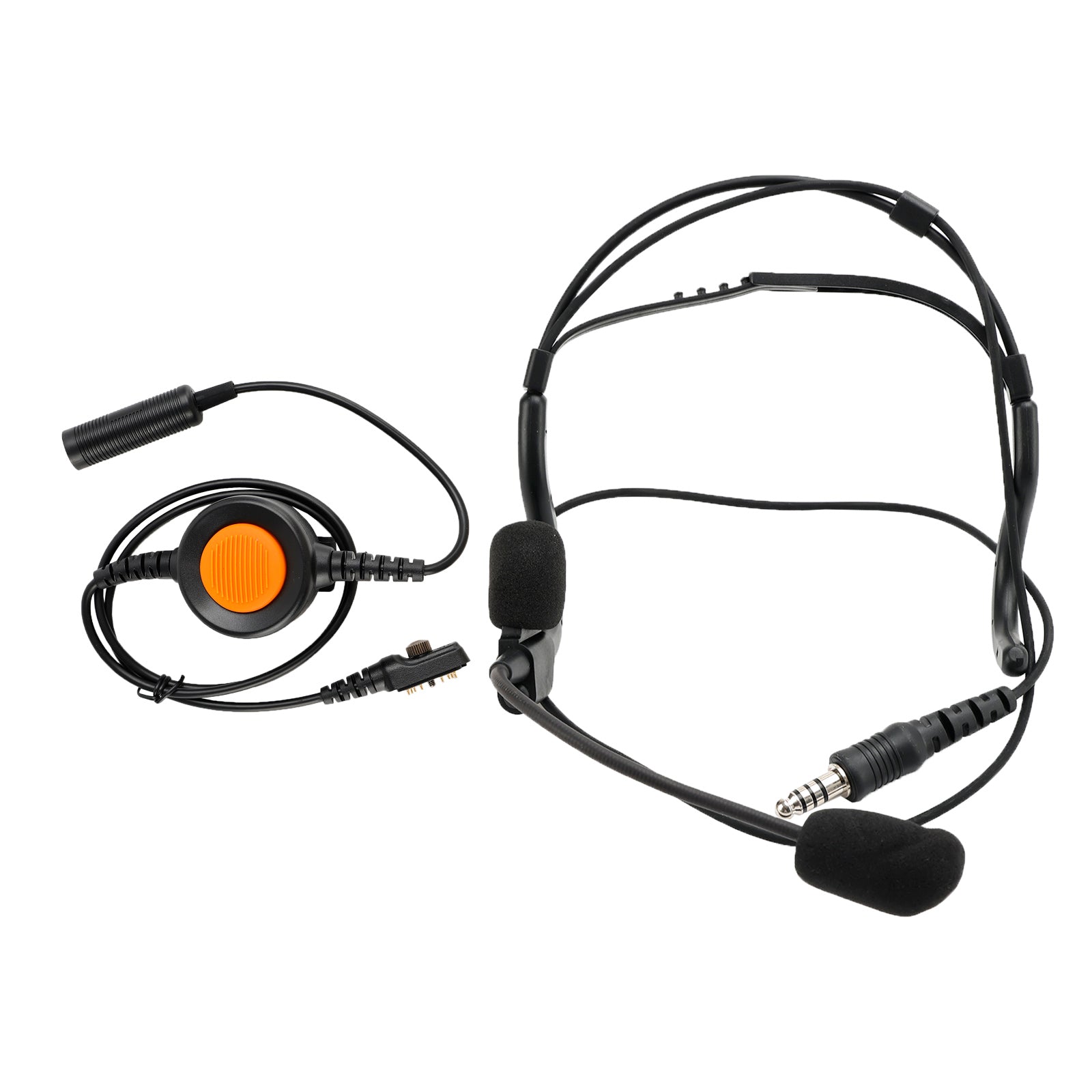 Casque tactique à prise arrière 7.1-C8, 6 broches, U94 PTT pour Hytera PD780/700G/580